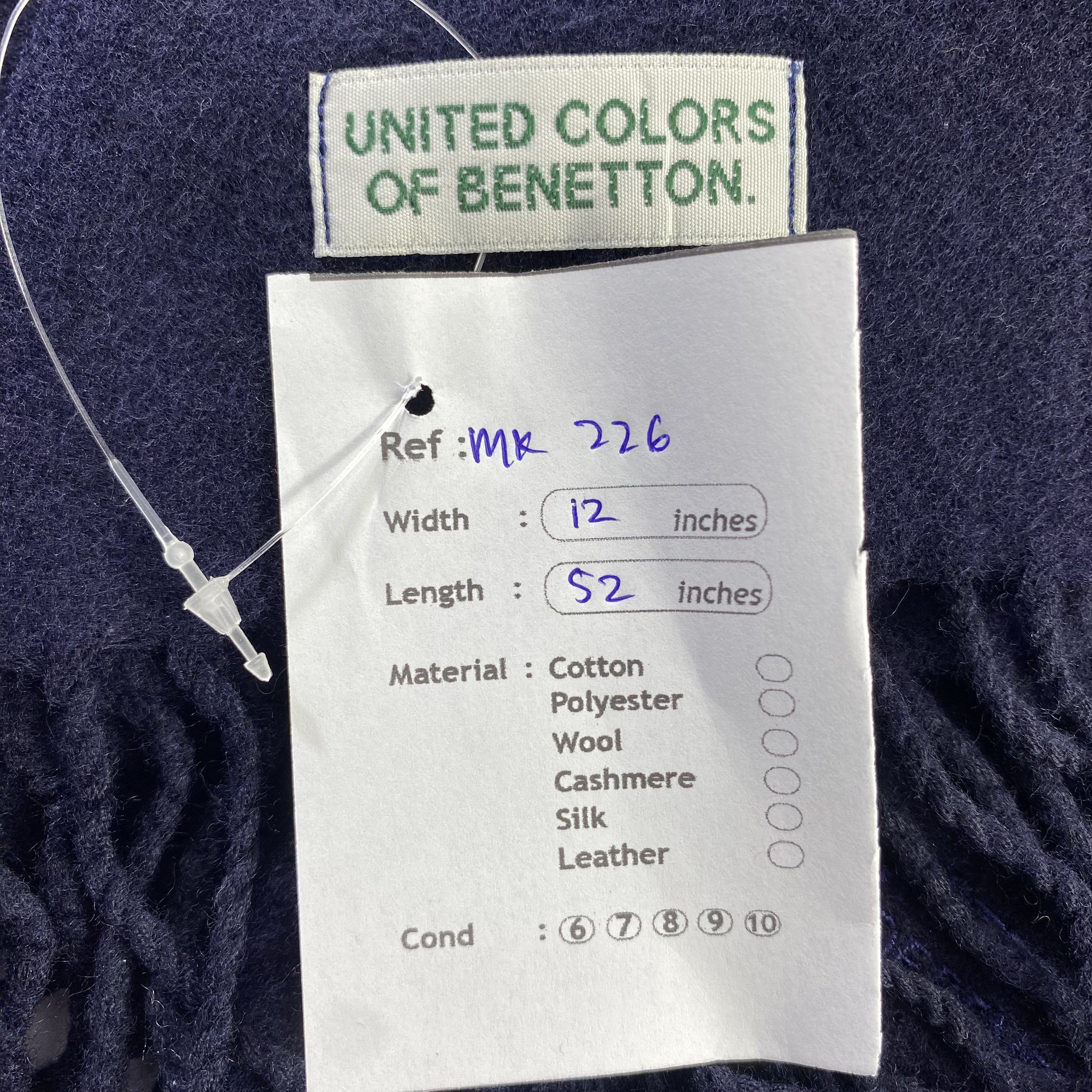United Colors Of Benetton United Colors Of Benetton Scarf / Muffler / Neckwear Size ONE SIZE - 6 Thumbnail