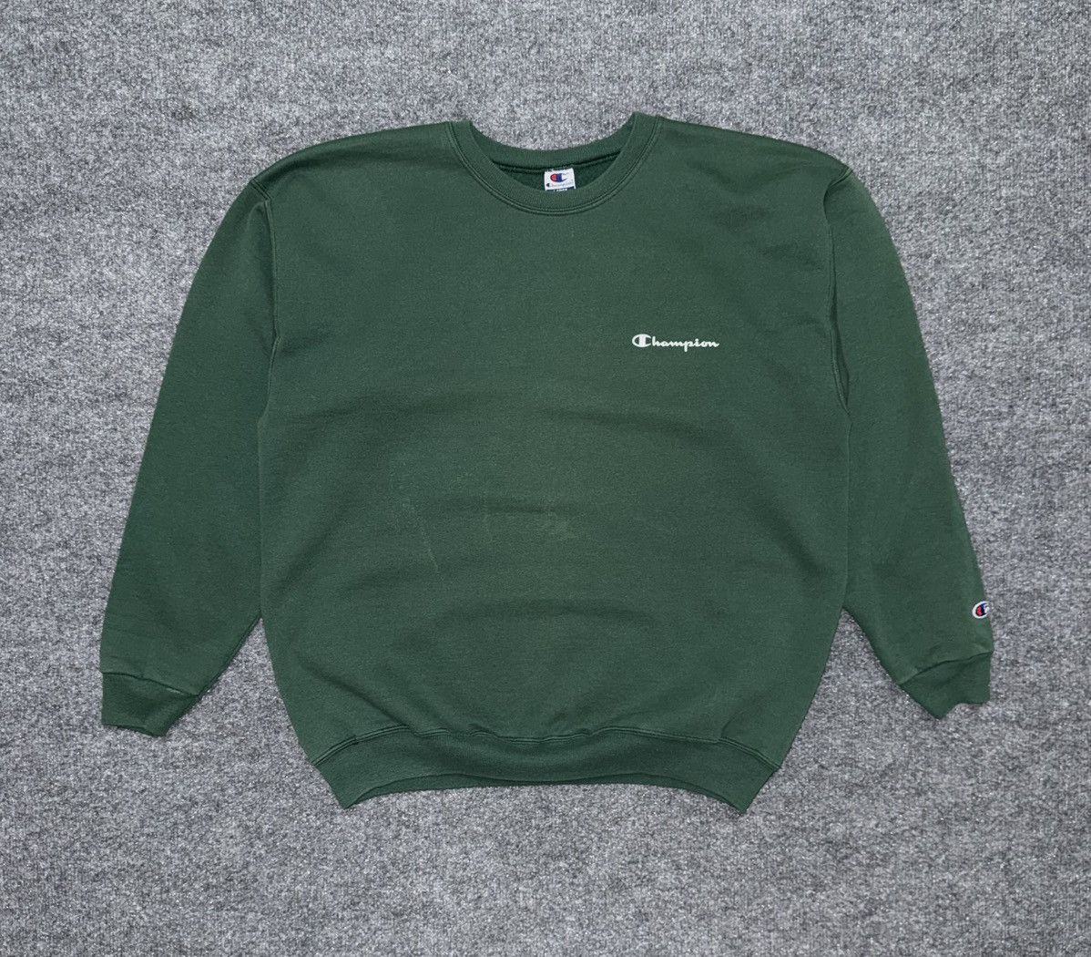 Champion Vintage Champion Crewneck Sweatshirt Green Script L Size US L / EU 52-54 / 3 - 1 Thumbnail