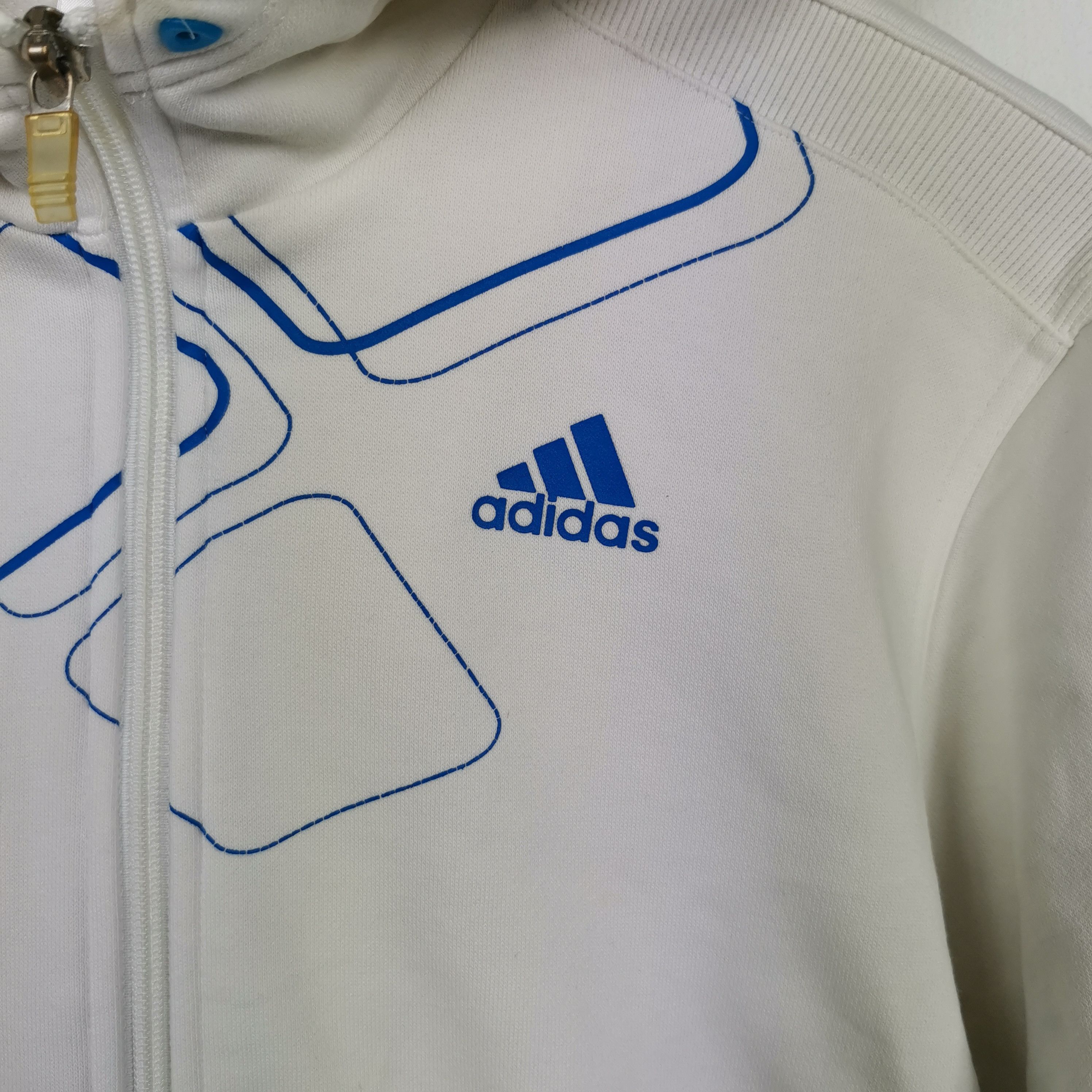 Vintage Adidas Sweater Hoodie Zipper Sportswear Sweatshirt