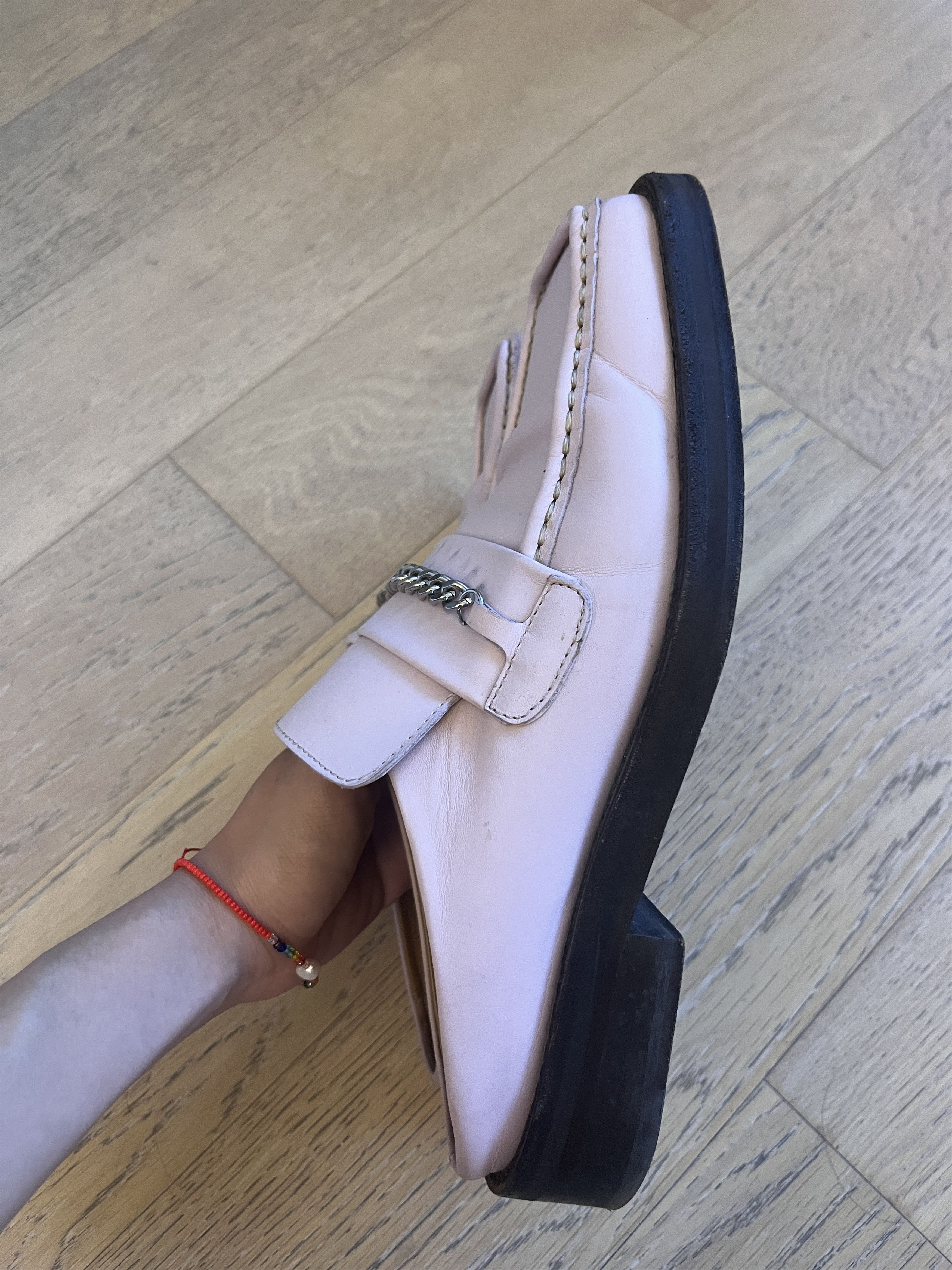 Martine Rose Martin rose pink square toe loafers Size US 7.5 / EU 40-41 - 3 Thumbnail