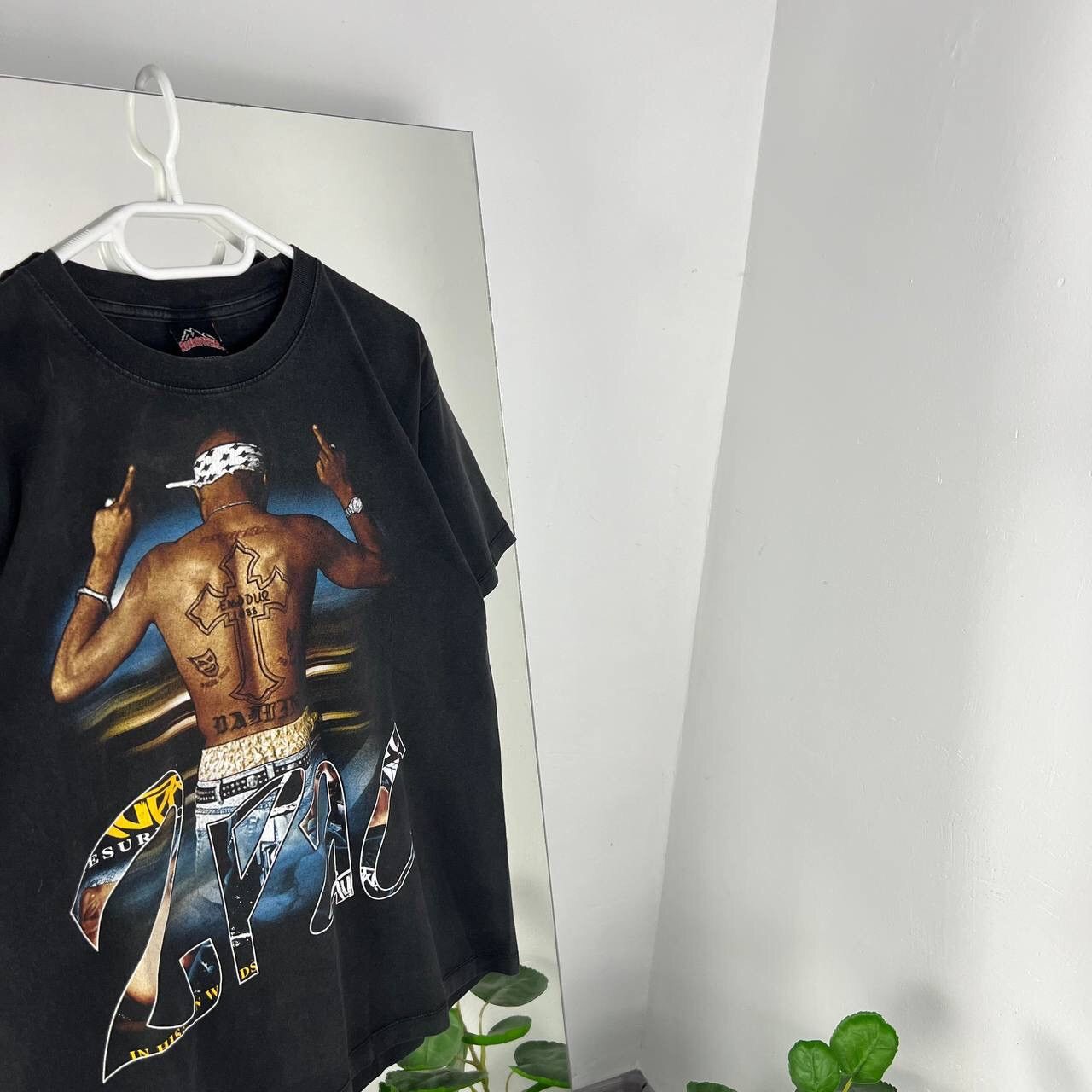 Band Tees 2 PAC Vintage Rap Tee Big Print Y2k Style Baggy Fit Size US L / EU 52-54 / 3 - 3 Thumbnail