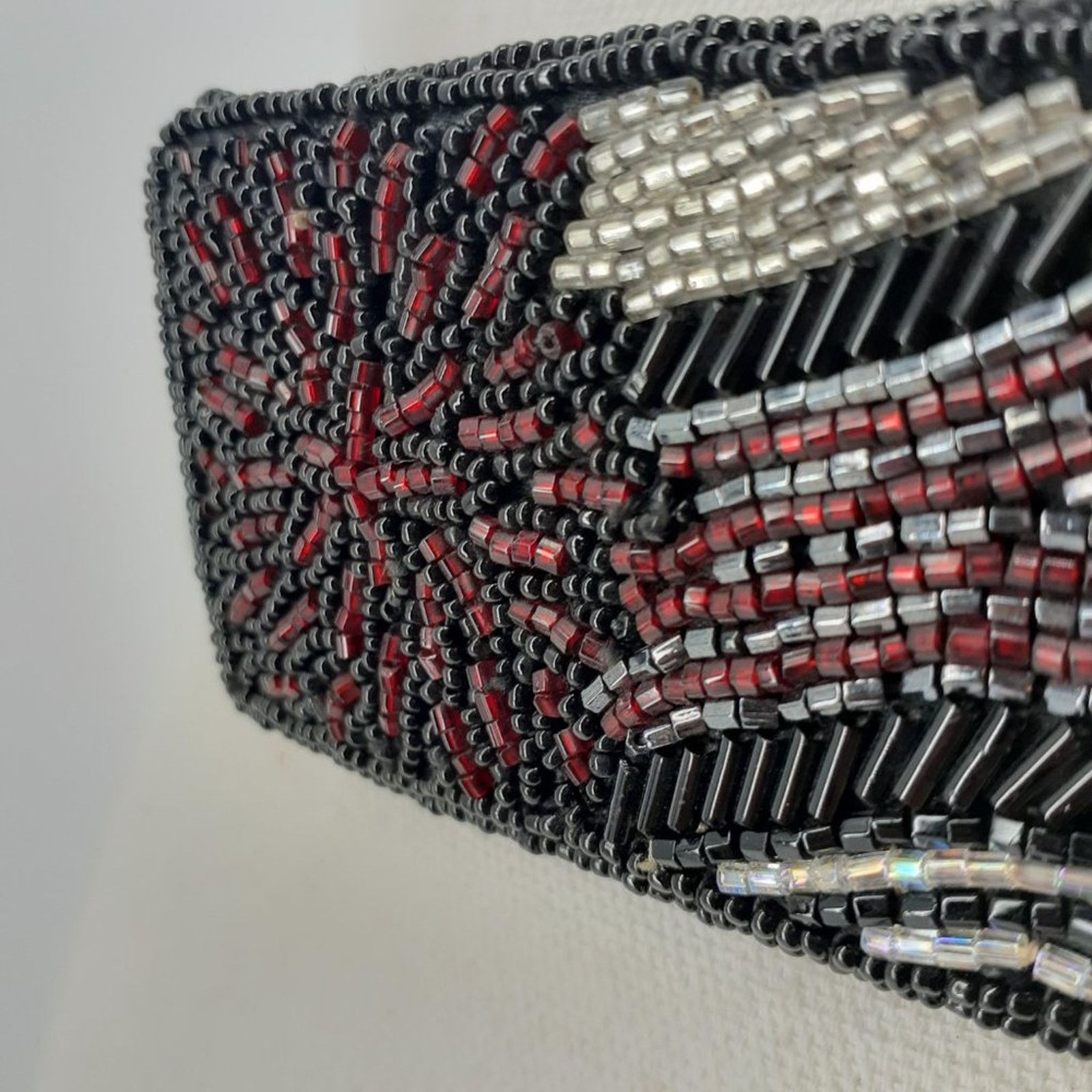 Vintage Vintage Women's Beaded Sequin Belt Sash 80's Cummerbund Glam Size ONE SIZE - 7 Thumbnail