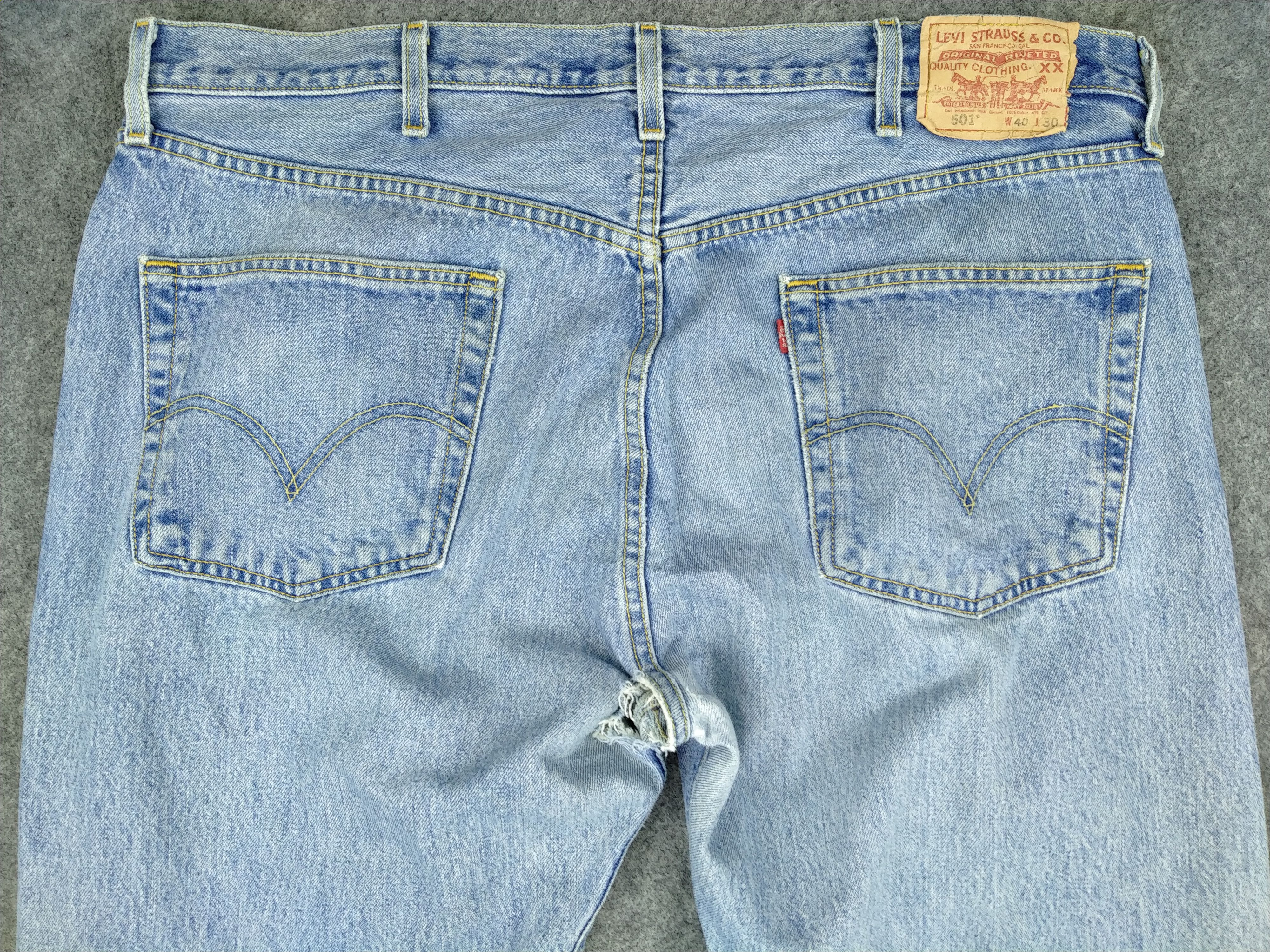 Japanese Brand Pale Blue Vintage Levi's 501 40x30.5 Denim -JN248 Size US 40 / EU 56 - 4 Thumbnail