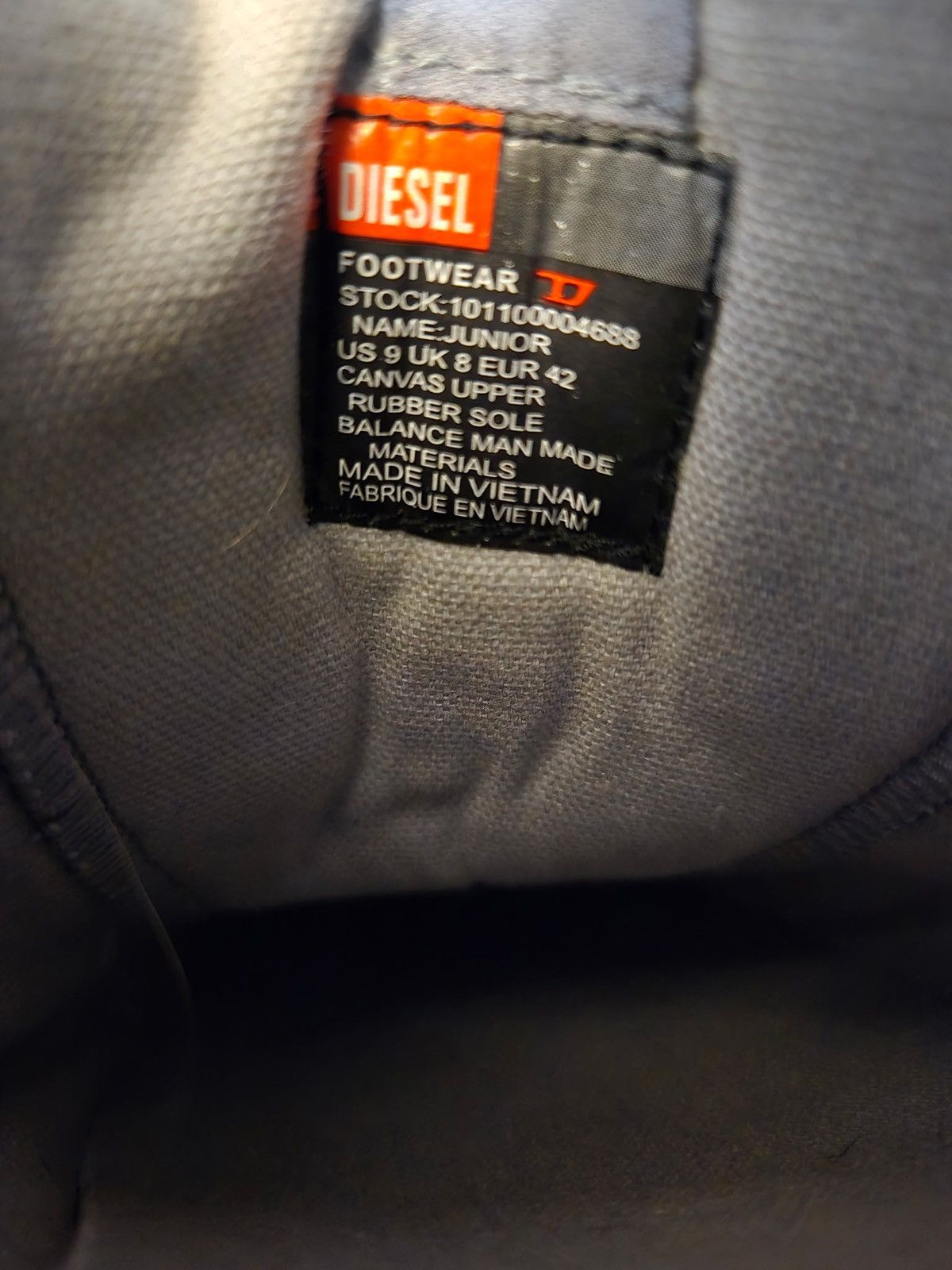 Designer × Diesel Diesel Canvas Size US 9 / EU 42 - 6 Thumbnail