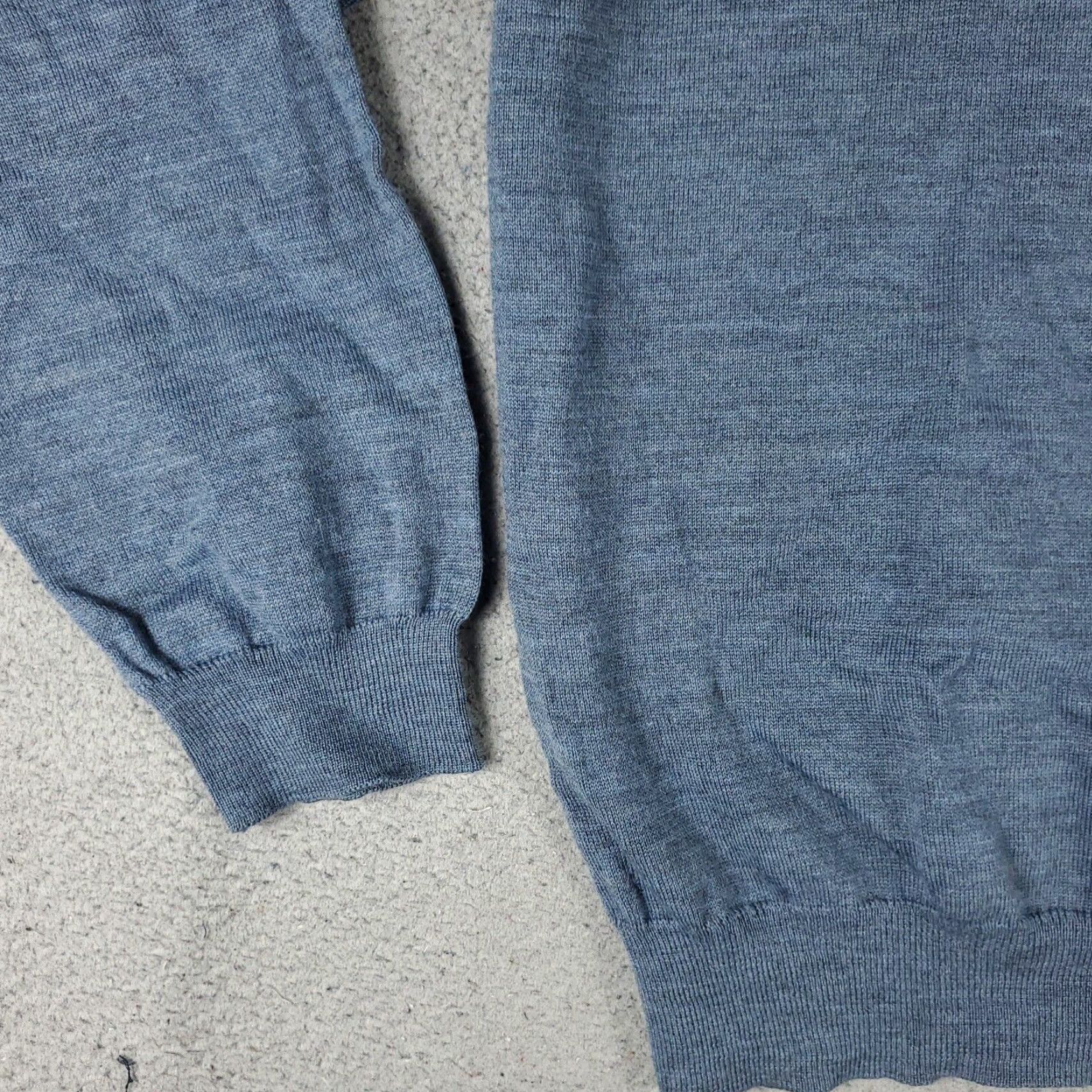 Brooks Brothers Brooks Brothers Mens XL Extra Large Blue Italian Merino Wool Sweater Collared Size US XL / EU 56 / 4 - 3 Thumbnail