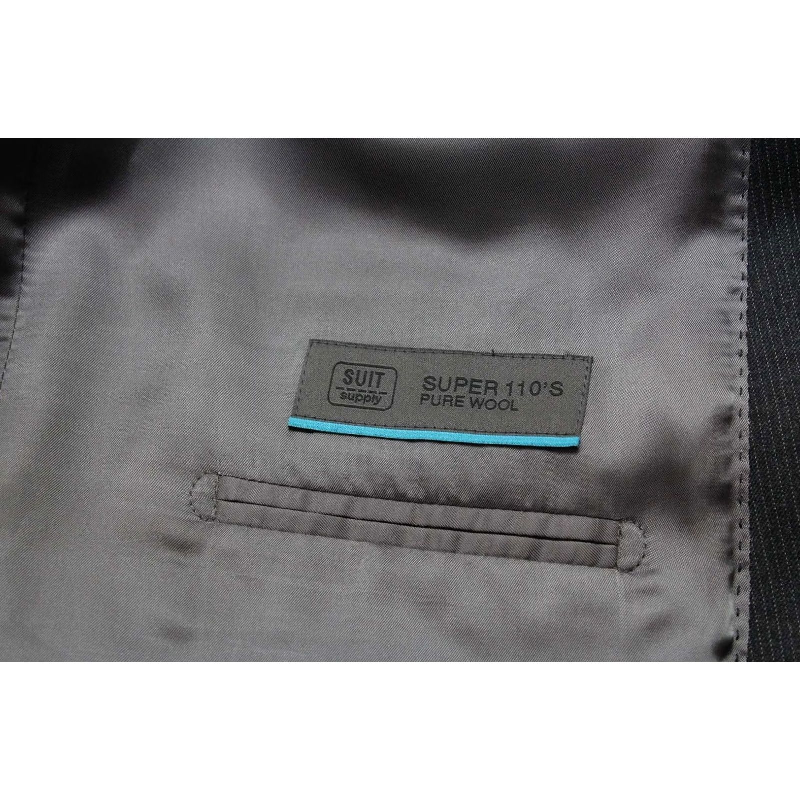 Suitsupply Suitsupply Blazer Men Single Breasted UK 44S Button Jacket Lined Pinstripe Grey Wool Size 44R - 6 Thumbnail