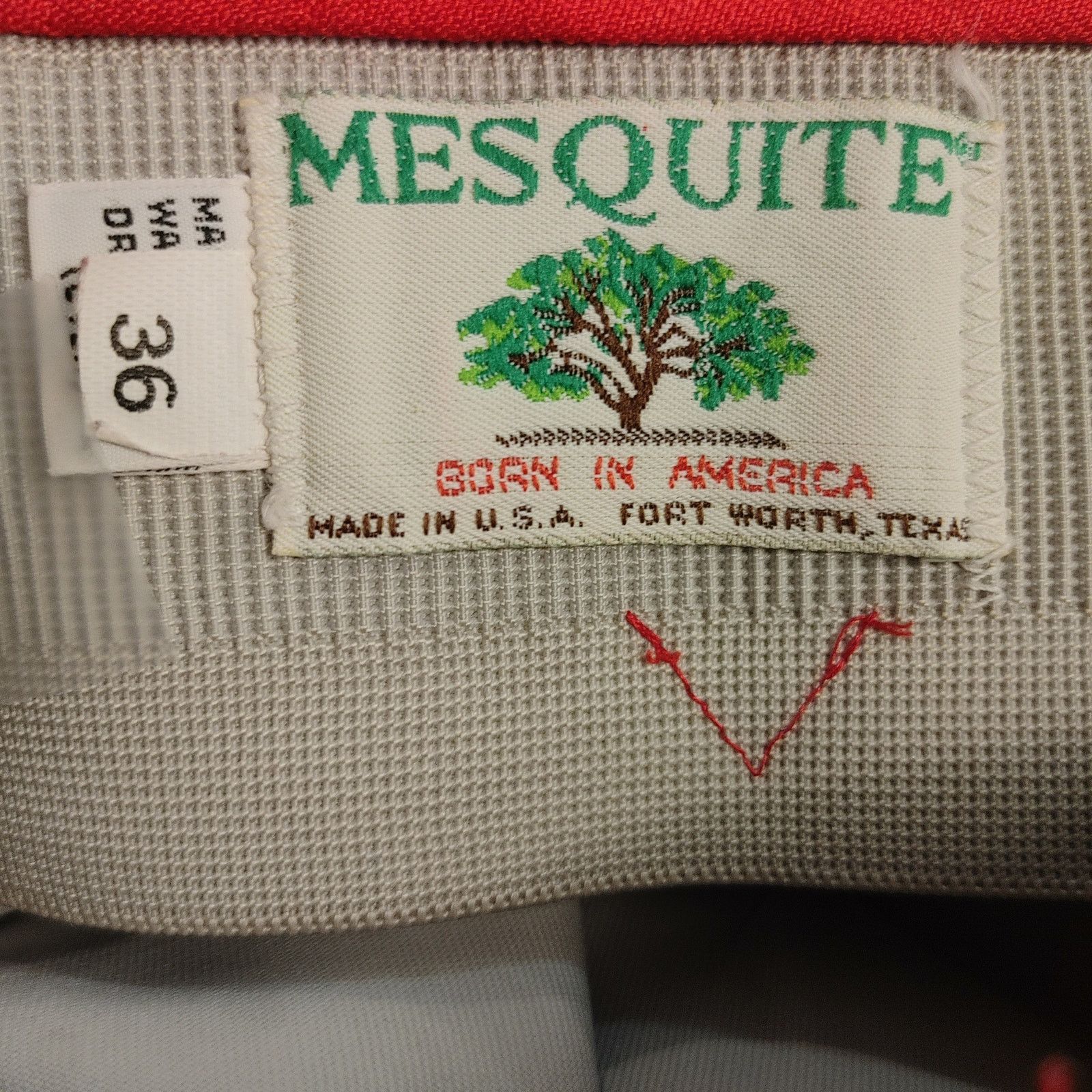Other Mesquite Women's 36 Bright Red Straight Leg Denim Jeans Size 36" / US 14 / IT 50 - 3 Thumbnail