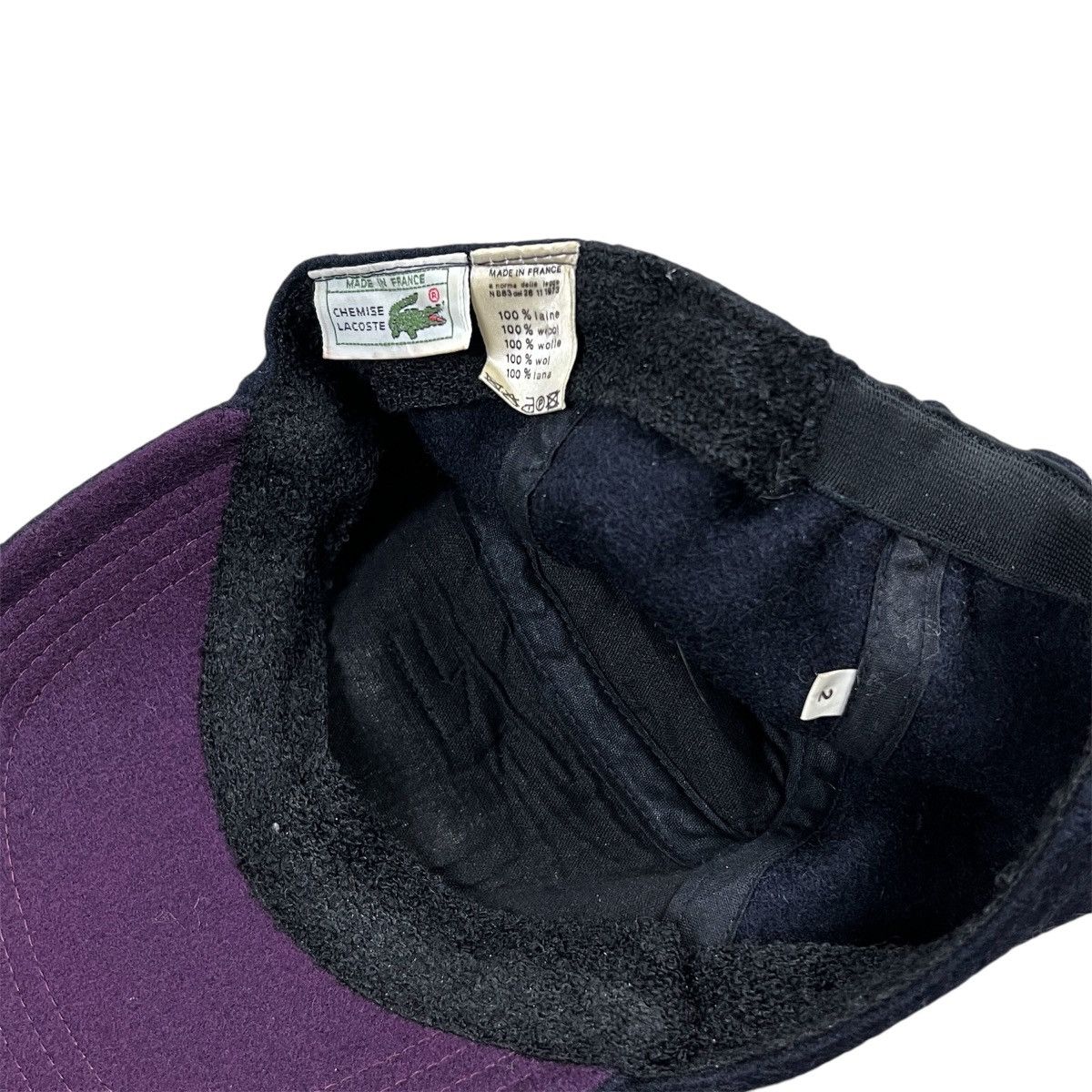 Lacoste Vintage Lacoste Wool Baseball Cap Navy Blue Embroidered Logo Size ONE SIZE - 4 Thumbnail