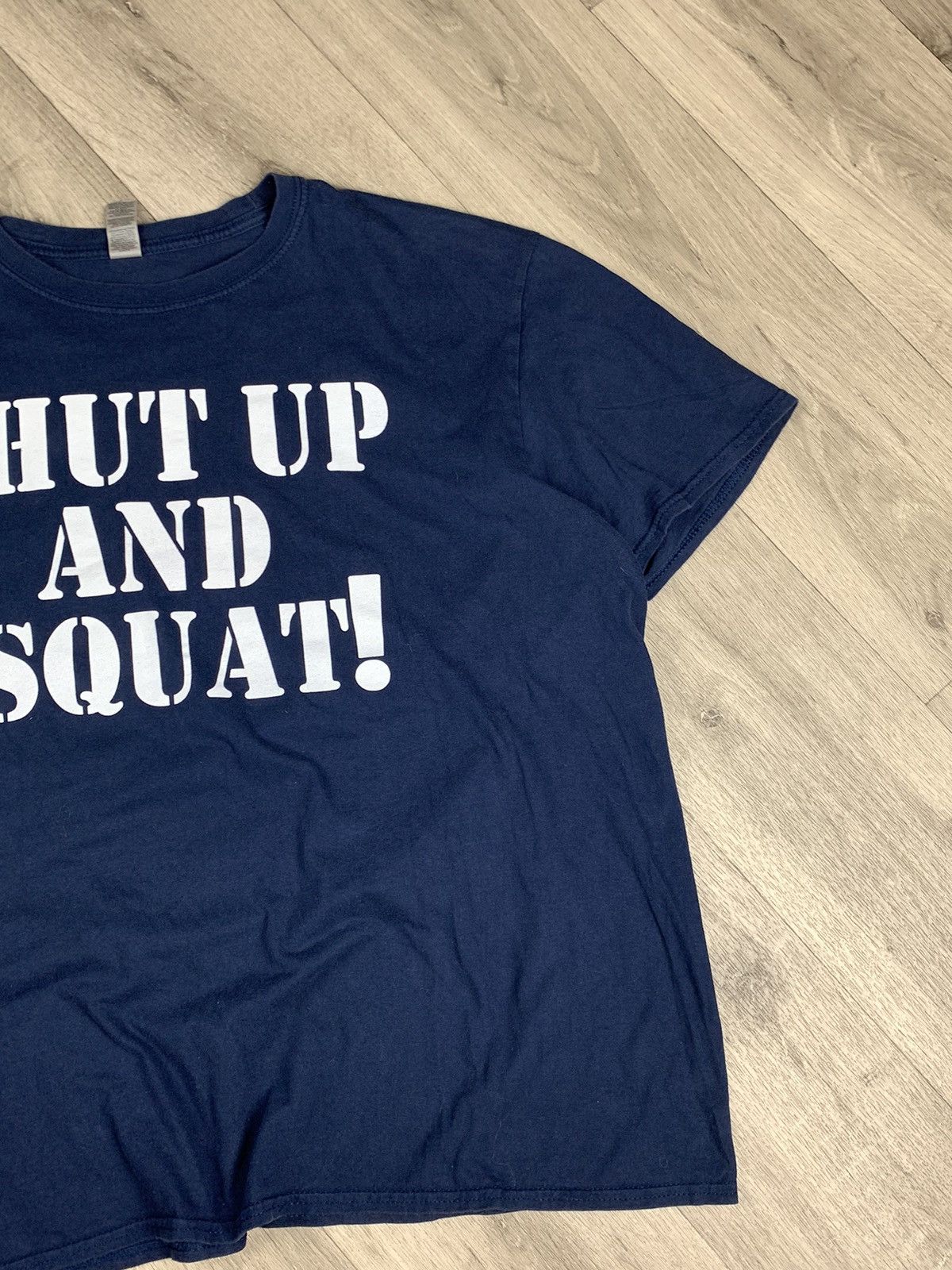 Other ❗️Ronnie Coleman HUMOR SHUT UP AND SQUAT T-shirt 90s Style Size US XL / EU 56 / 4 - 6 Thumbnail