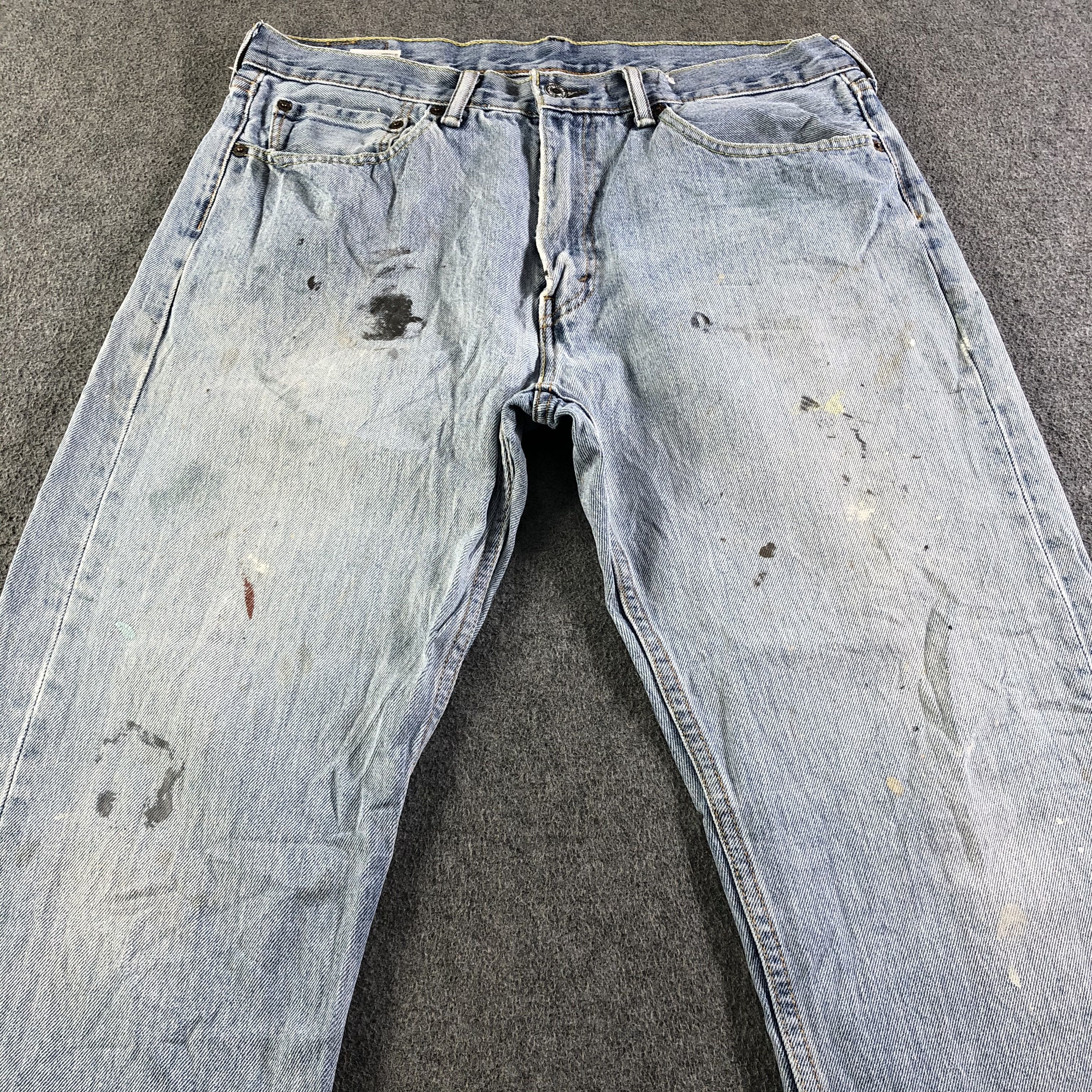 Levi's Vintage Light Wash Levis 505 Jeans-J4326 Size US 36 / EU 52 - 3 Thumbnail