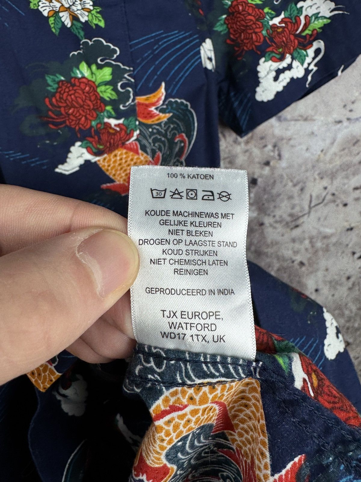 Other Porter + Ash Koi Fish Hawaiian Shirt Short Sleeve Button Up Size US M / EU 48-50 / 2 - 7 Thumbnail