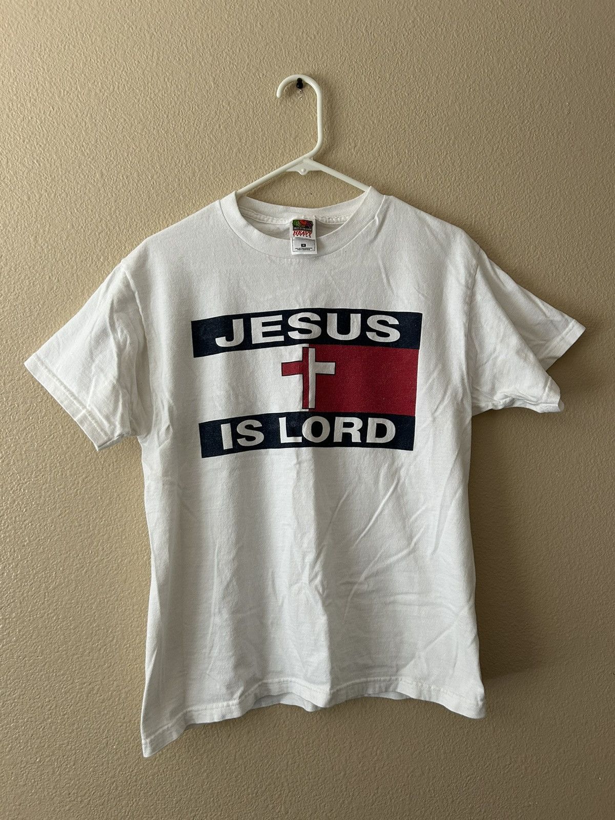 Vintage Vintage Jesus Is Lord T Shirt Mens Size Medium (Fits Size S) Size US M / EU 48-50 / 2 - 1 Thumbnail