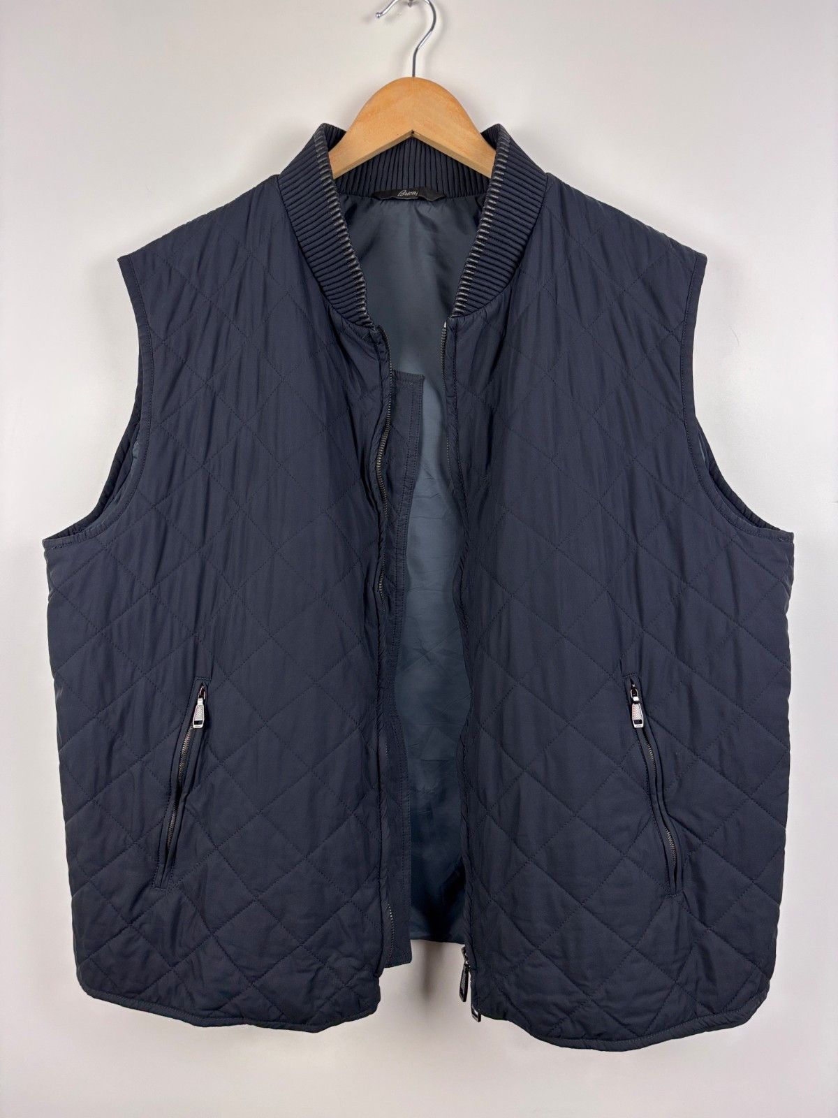 Brioni Brioni Silk SWL600 Quilted Gilet Carry Over Vest Blue 3XL Size US XXL / EU 58 / 5 - 10 Thumbnail