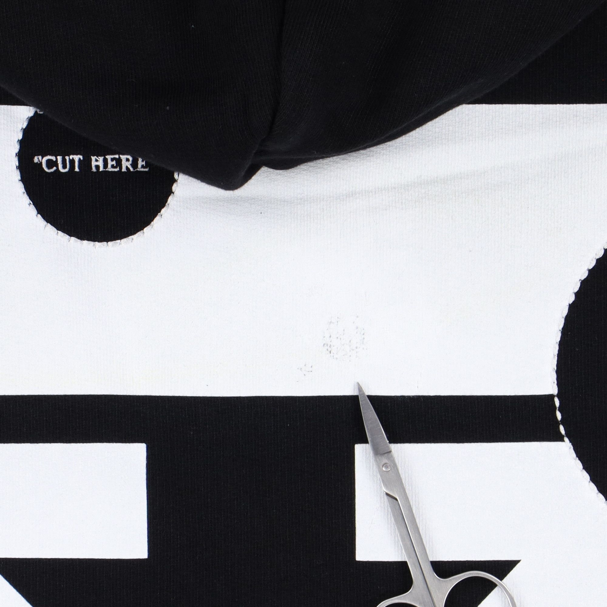Off-White Black Cut Here Arrows Oversized Hoodie Size US L / EU 52-54 / 3 - 5 Thumbnail