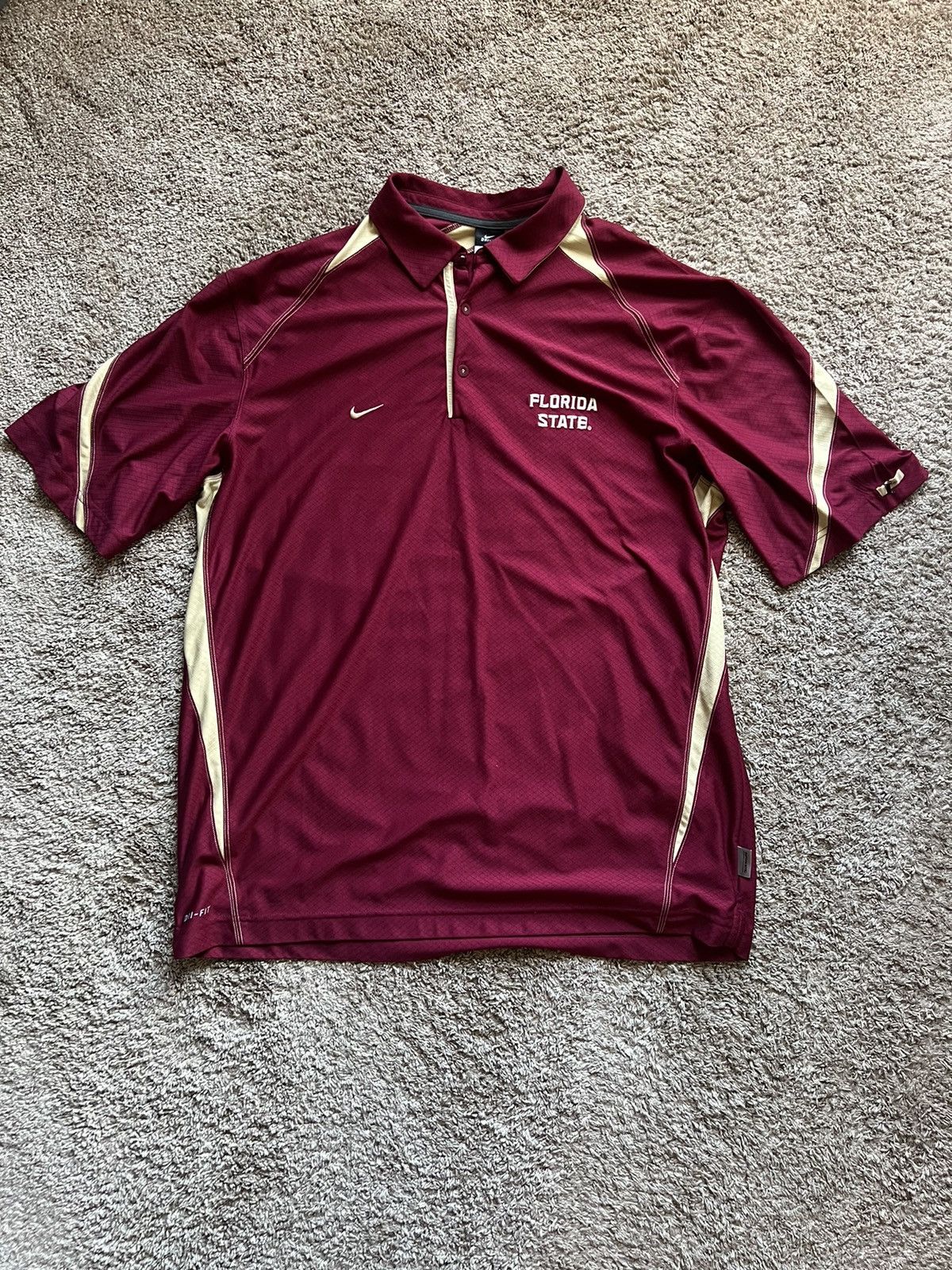 Nike Nike Vintage Florida State Seminoles (FSU) Athletic Polo Size US XL / EU 56 / 4 - 1 Thumbnail