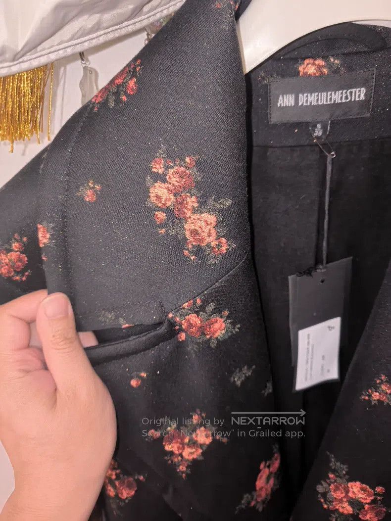 Ann Demeulemeester Ann Demeulemeester Gold Thread Embroidered Coat Size XS / US 0-2 / IT 36-38 - 2 Thumbnail