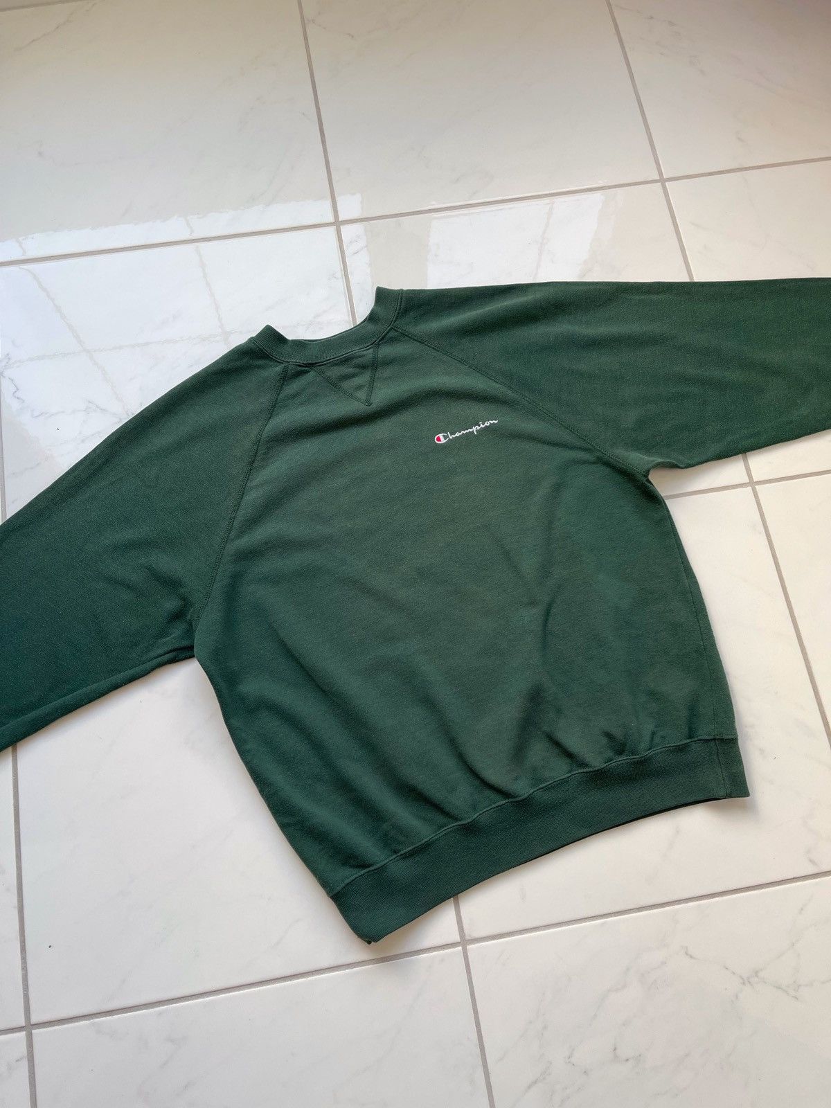 Champion × Vintage Vintage 90’s Cahmpion Green Sweatshirt Size US M / EU 48-50 / 2 - 7 Thumbnail