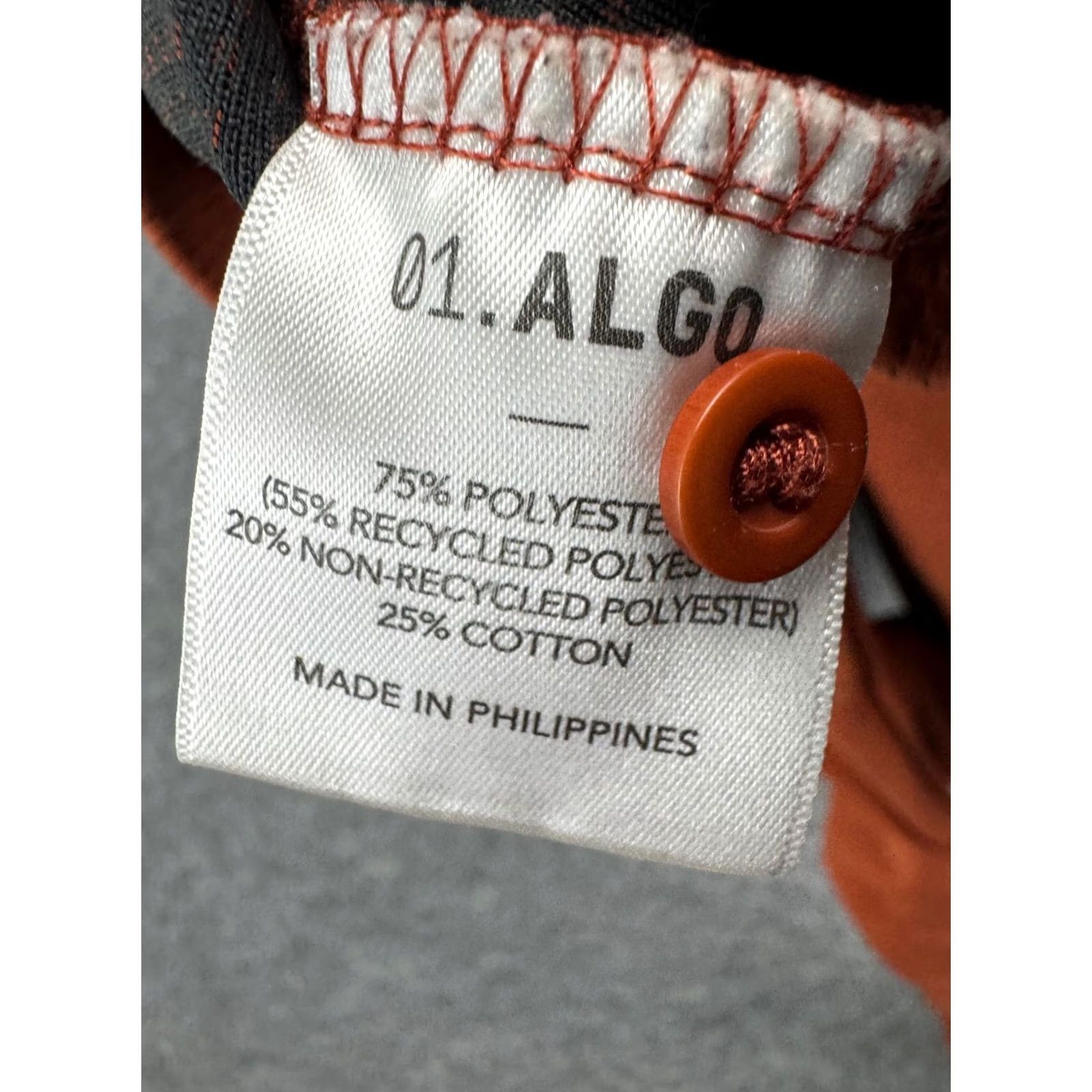Vintage 01. ALGO Shirt Men's XL Orange Long Sleeve Henley Waffle Knit UPF 40 Size US XL / EU 56 / 4 - 7 Thumbnail