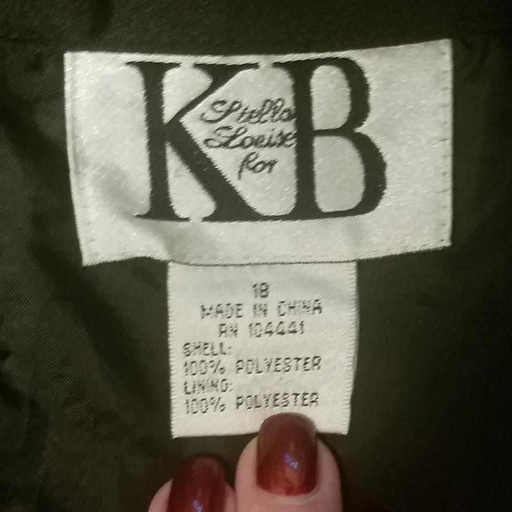 Designer Stella Louise for KB Black Skirt Size 18 Size 40" / US 18 - 3 Thumbnail