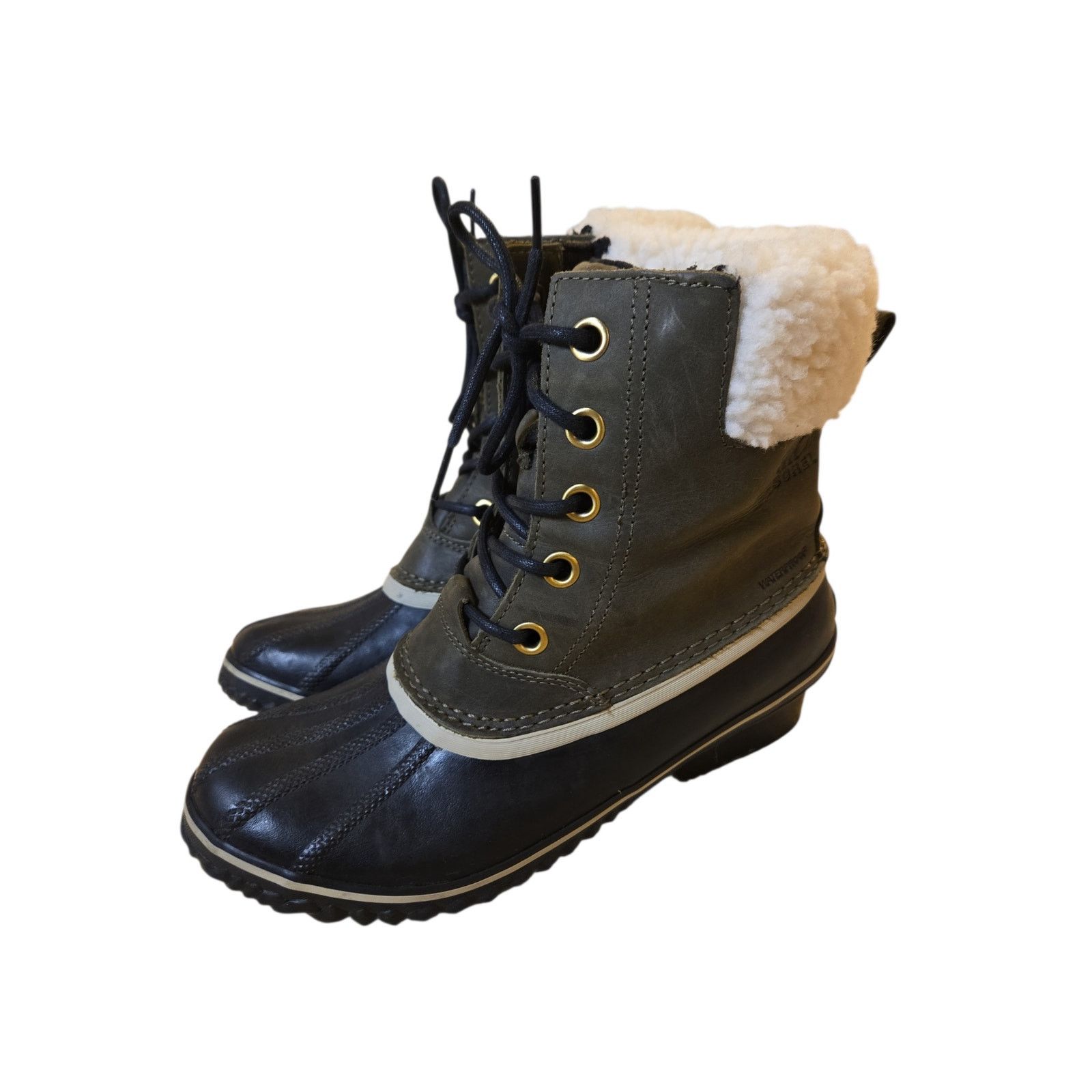 SOREL Sorel Slimpack II Lace Leather Waterproof Winter Boots 9.5 Size US 9.5 / IT 39.5 - 1 Thumbnail