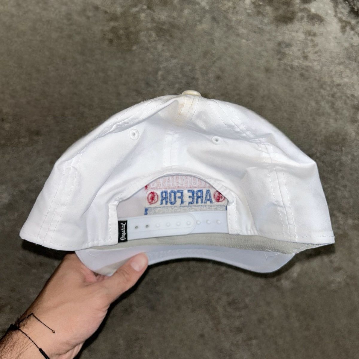 Vintage Vintage “Saturdays are for the boys” White Hat Size ONE SIZE - 3 Thumbnail