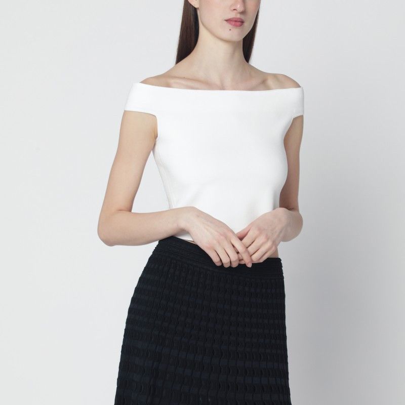 Simkhai Simkhai White Rayon-Blend Top Size S / US 4 / IT 40 - 1 Thumbnail