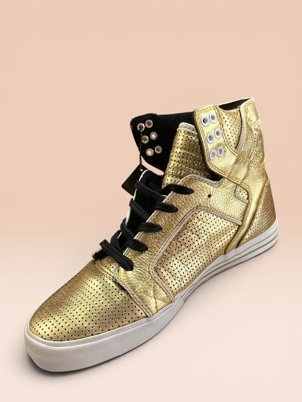 Supra Supra Skytop 14K Gold Perforated Hightops Size US 9 / EU 42 - 12 Thumbnail