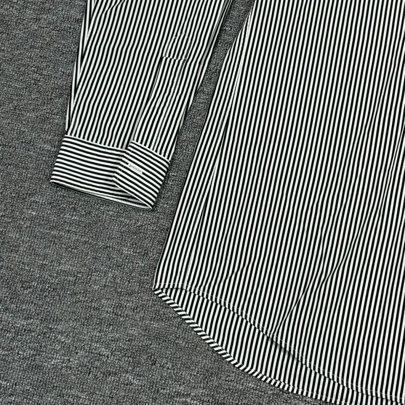 Balenciaga Balenciaga Black and white striped back logo printed long Size US XXS / EU 40 - 5 Thumbnail