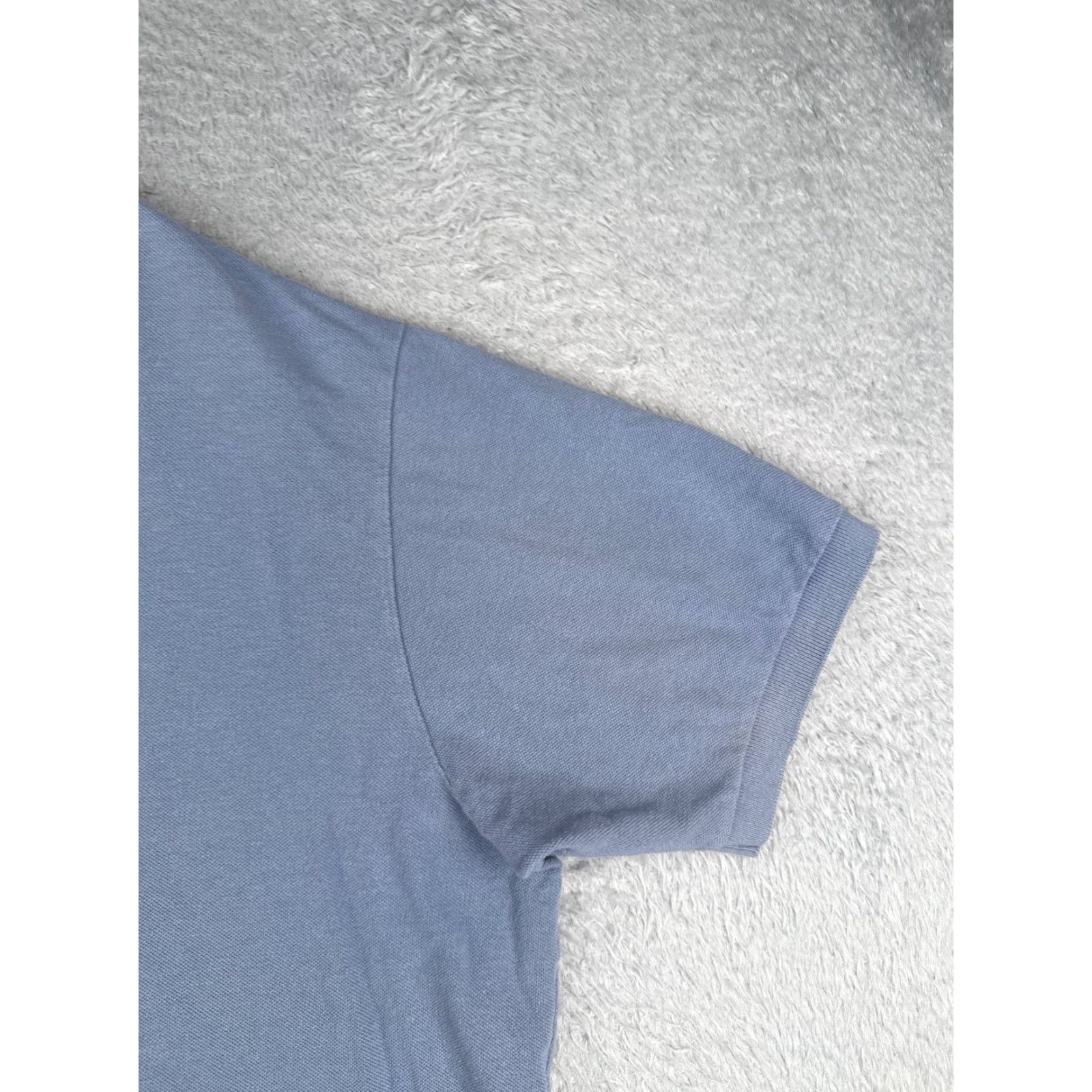 Ralph Lauren VINTAGE Ralph Lauren Polo Shirt Men 2XL Blue Short Sleeve 100% Cotton Slim Embroidered Logo Golf 80s Theme Mens Size US XXL / EU 58 / 5 - 2 Thumbnail
