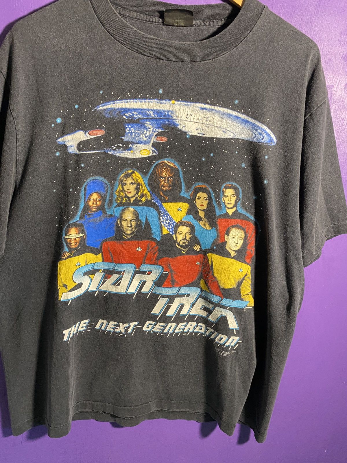 Other Vintage 1991 Star trek next generation faded t-shirt Size US XL / EU 56 / 4 - 3 Thumbnail