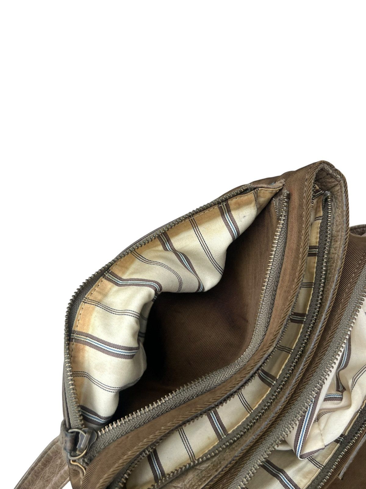 Vintage B. Stuff Japan Patina Leather Hybrid Bag