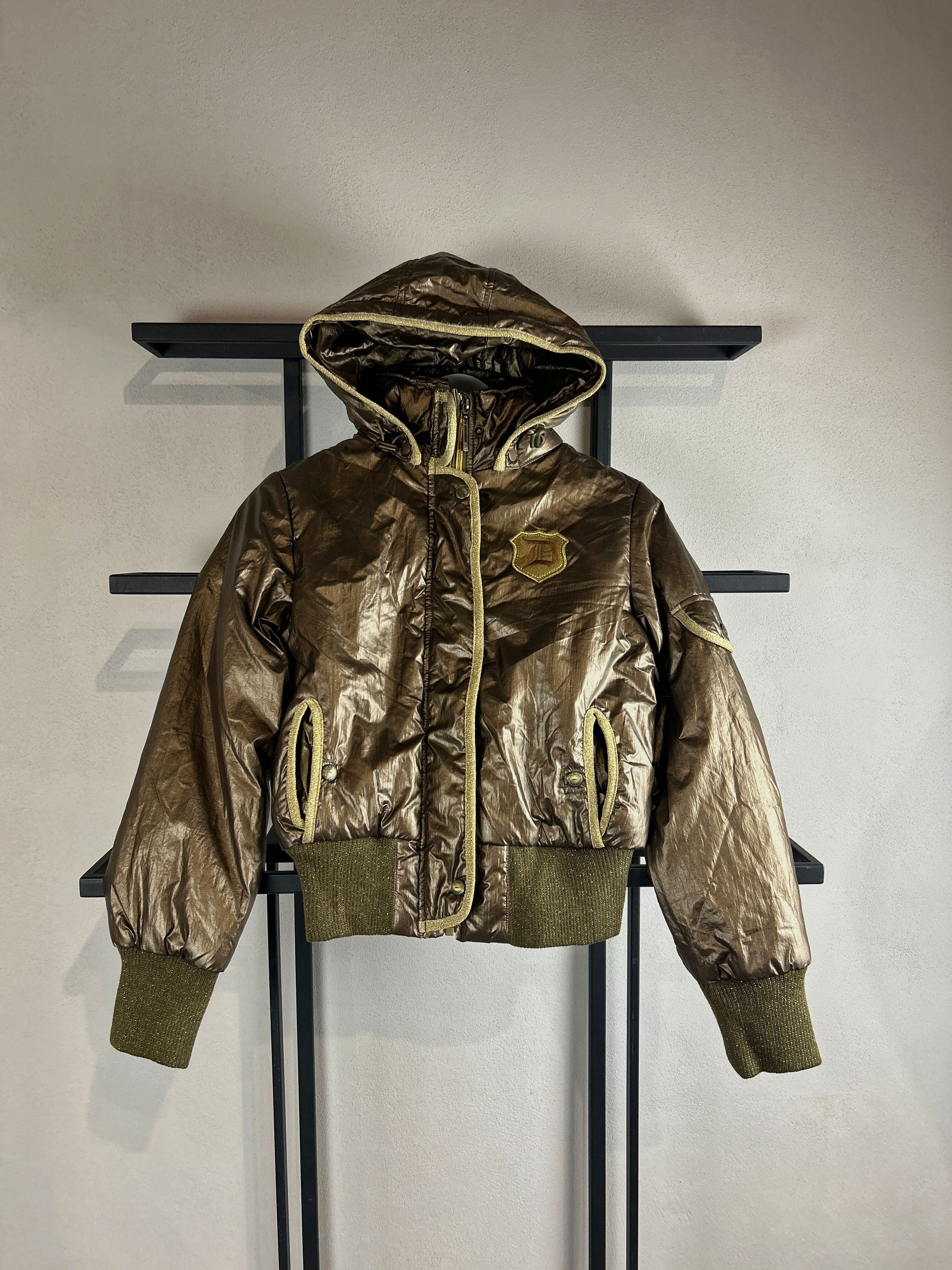 Japanese Brand Streetwera Japanese Opium Gold Melatic Color Hooded Jacket Size XS / US 0-2 / IT 36-38 - 3 Thumbnail