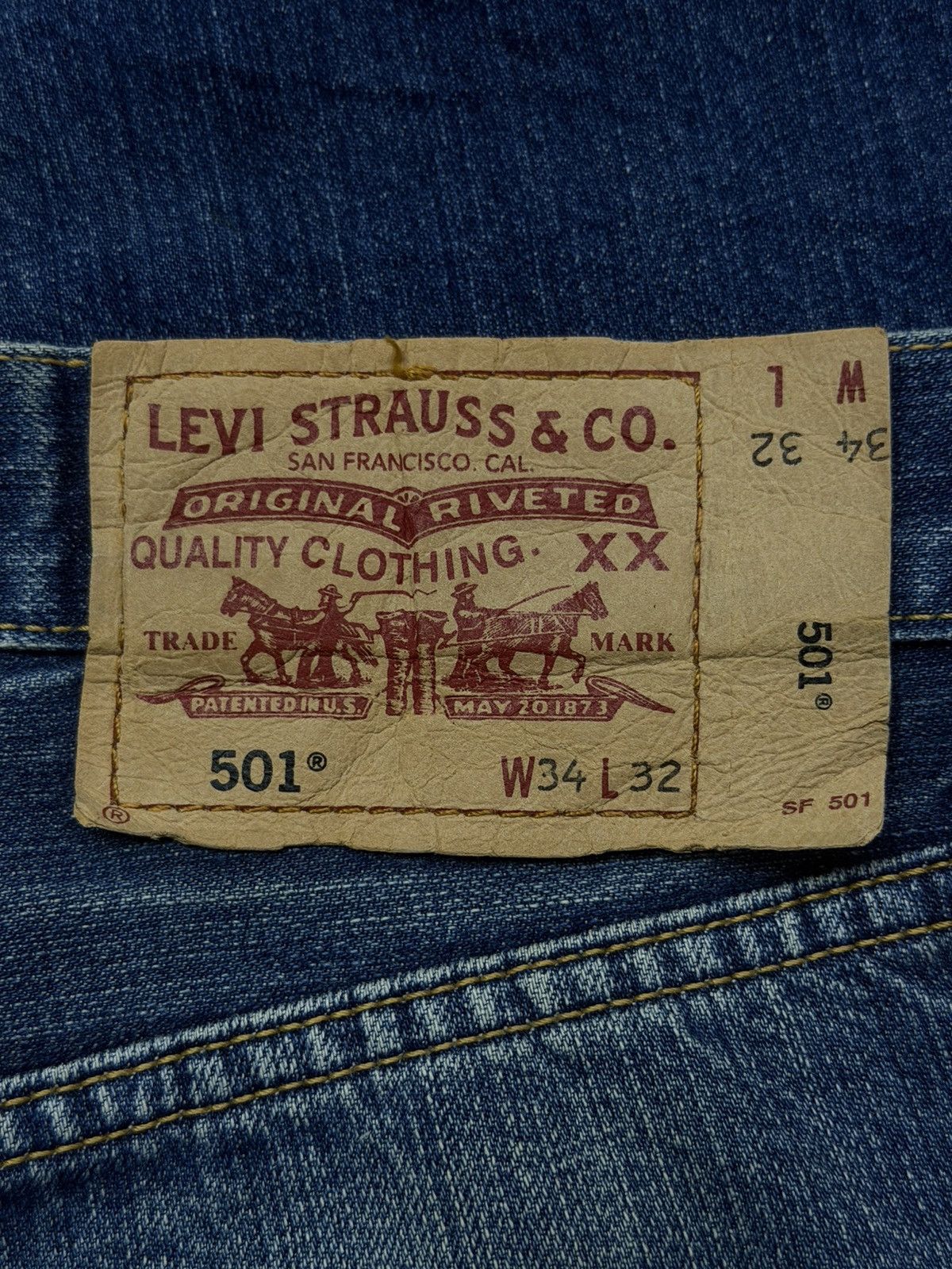 Levi's Vintage 00s Levi’s 501 Japan Market 03501-01 Button 359 |W34 Size US 34 / EU 50 - 16 Thumbnail