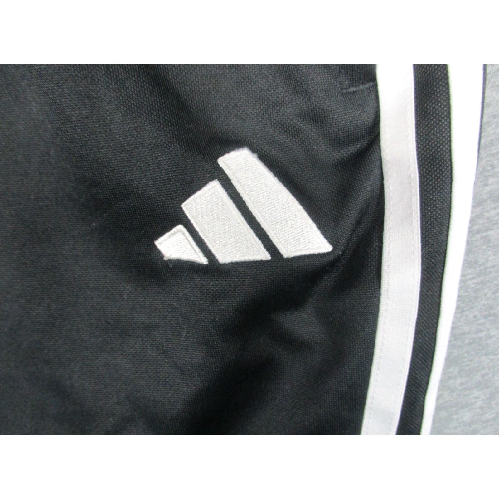 Adidas Adidas Track Pants XL Men Black White Zip Ankle Trico Drawstring Pockets Size US 36 / EU 52 - 2 Thumbnail