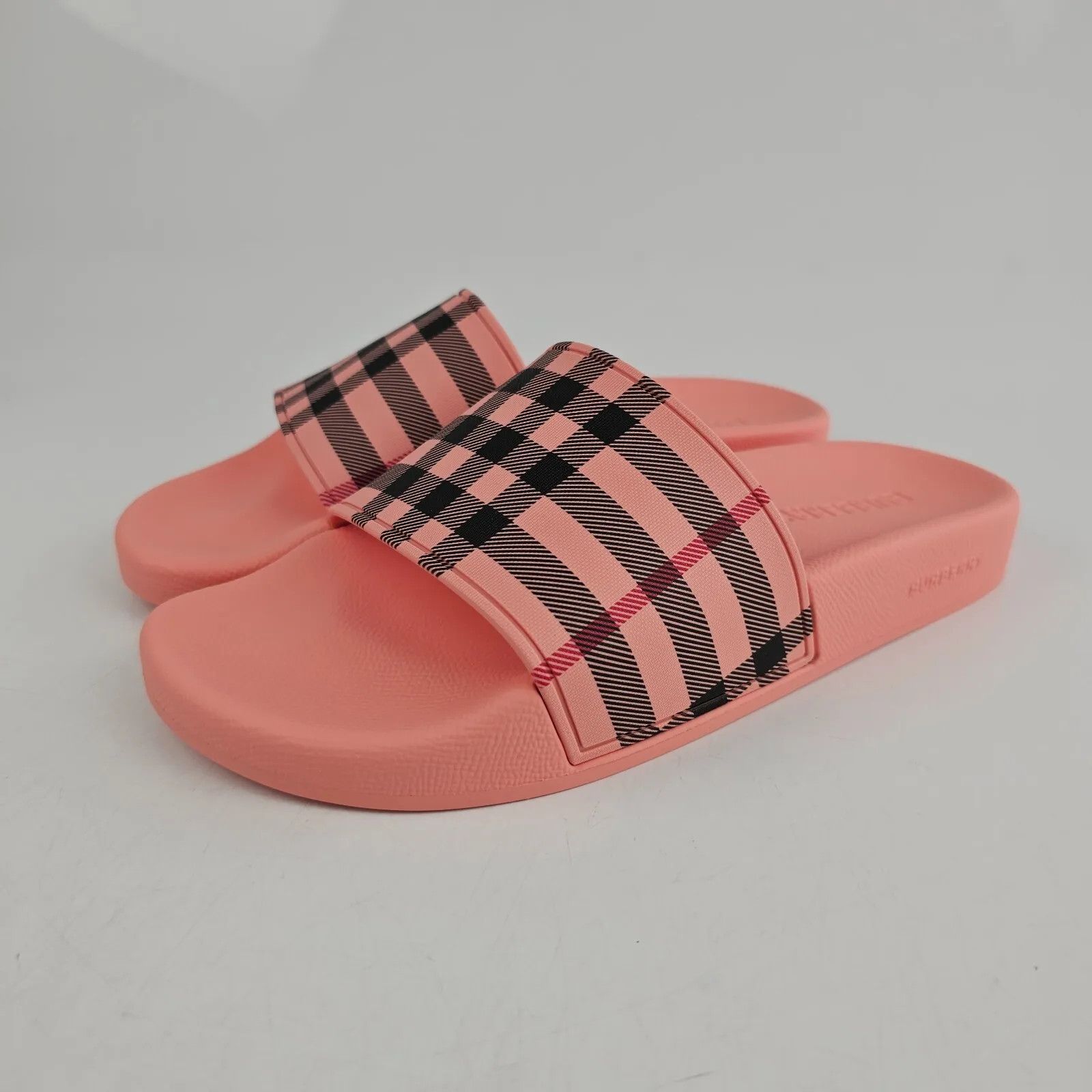 Burberry Furley Women's Pink Slide Sandals New