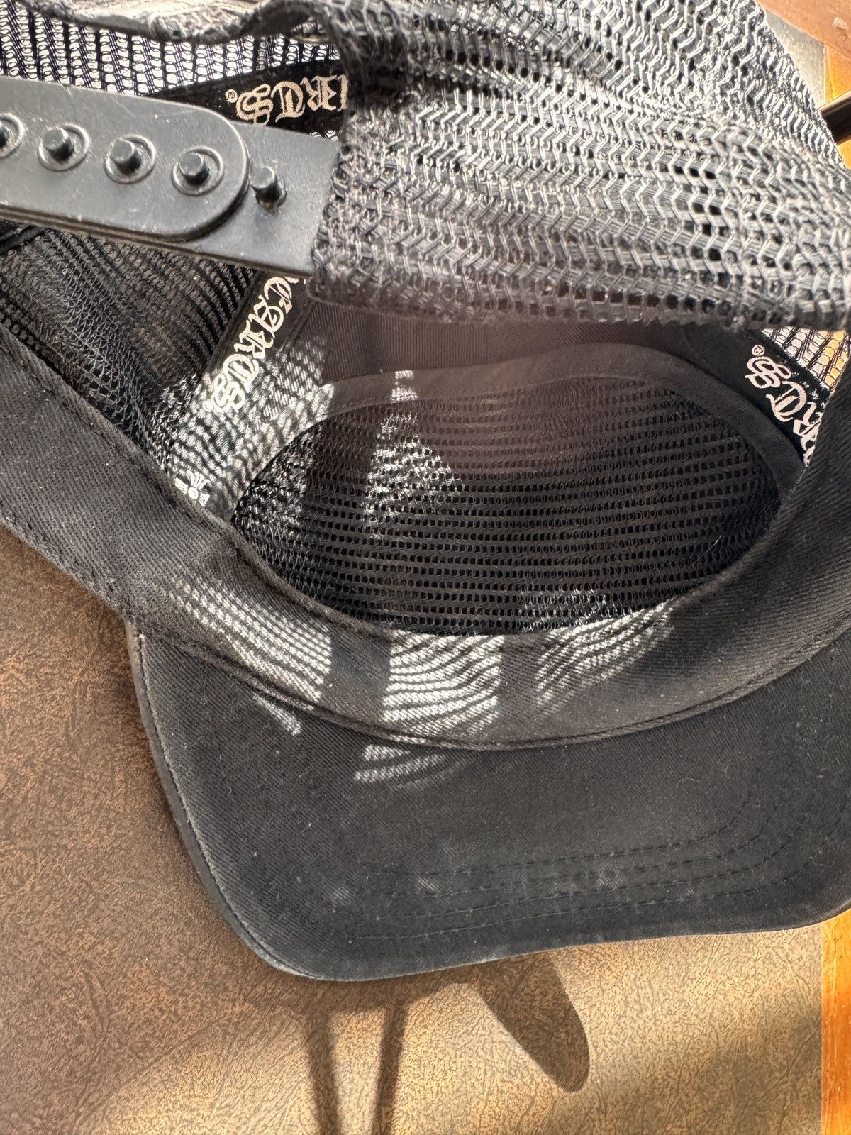 Chrome Hearts Chrome Hearts leather & mesh baseball hat Size ONE SIZE - 17 Thumbnail