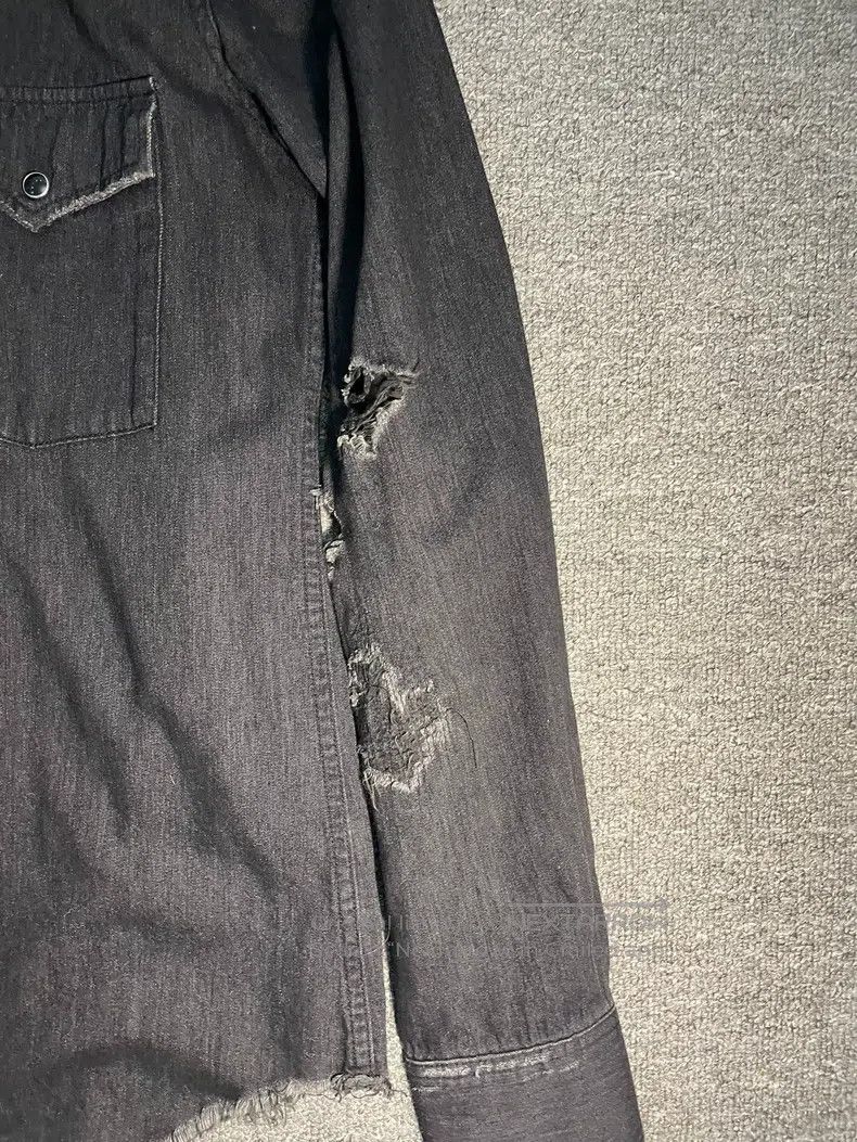 Saint Laurent Paris Saint Laurent Paris Distressed Hem Fringe Destroyed Denim Size US M / EU 48-50 / 2 - 4 Thumbnail