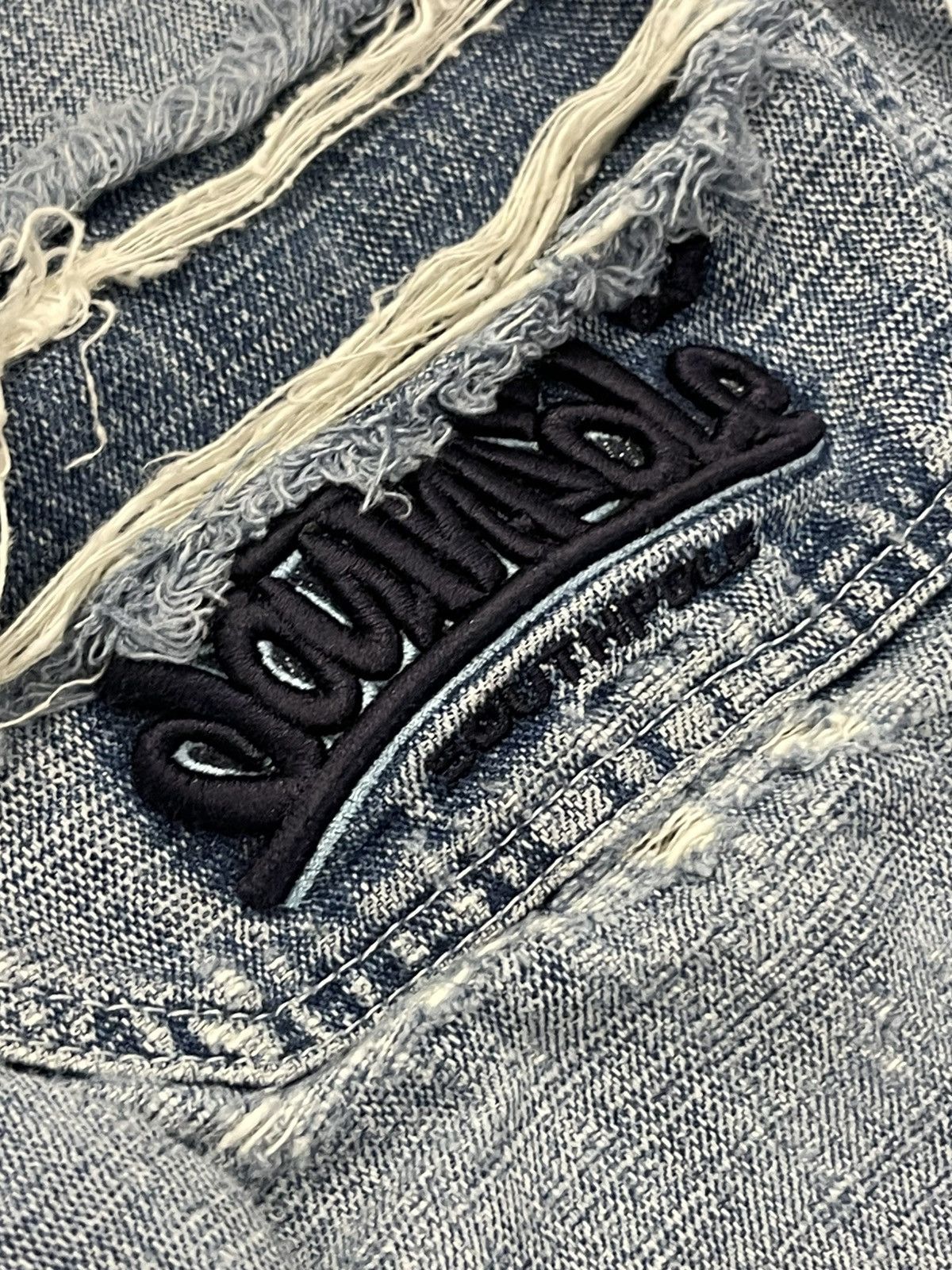 JNCO × Southpole Southpole JNCO Style Streetwear Graffiti Patchwork Denim Size US 32 / EU 48 - 3 Thumbnail