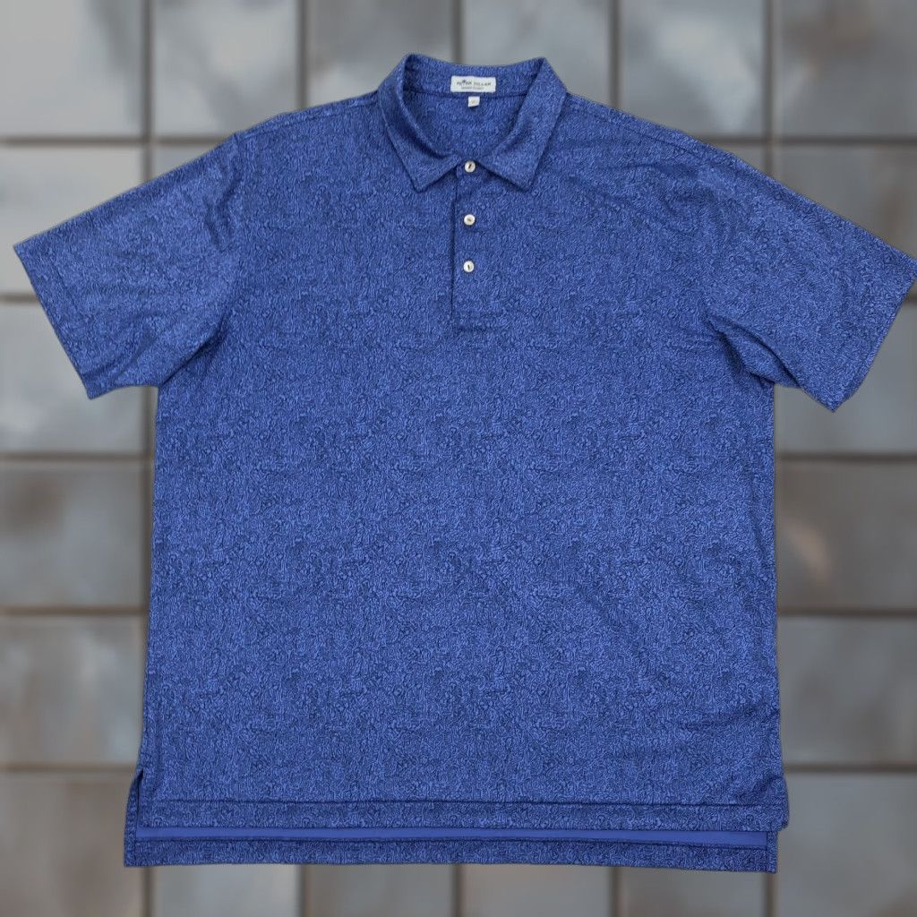 Peter Millar Peter Millar Polo Shirt Men XL Blue Golf Summer Comfort Performance Short Sleeve Activewear Casual Shirts Mens XL Blue Golf Size US XL / EU 56 / 4 - 1 Thumbnail