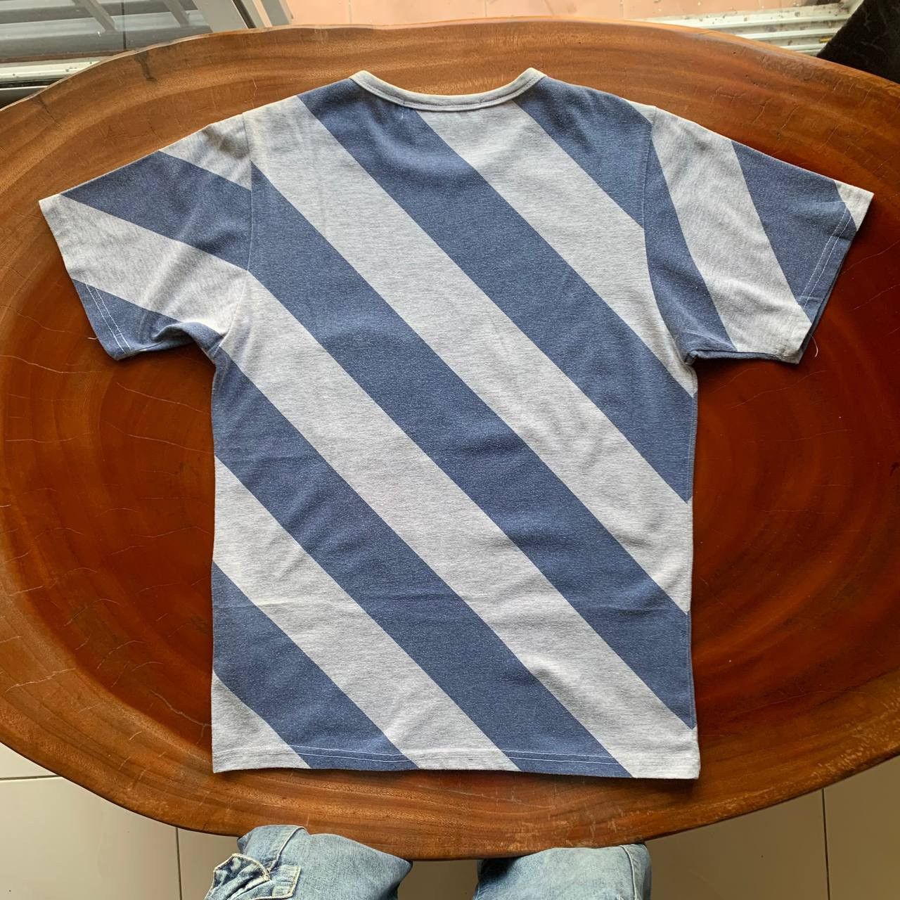 Comme des Garcons Comme Des Garcons Shirt Striped AD2005 Grey Blue Tee Size US M / EU 48-50 / 2 - 2 Thumbnail