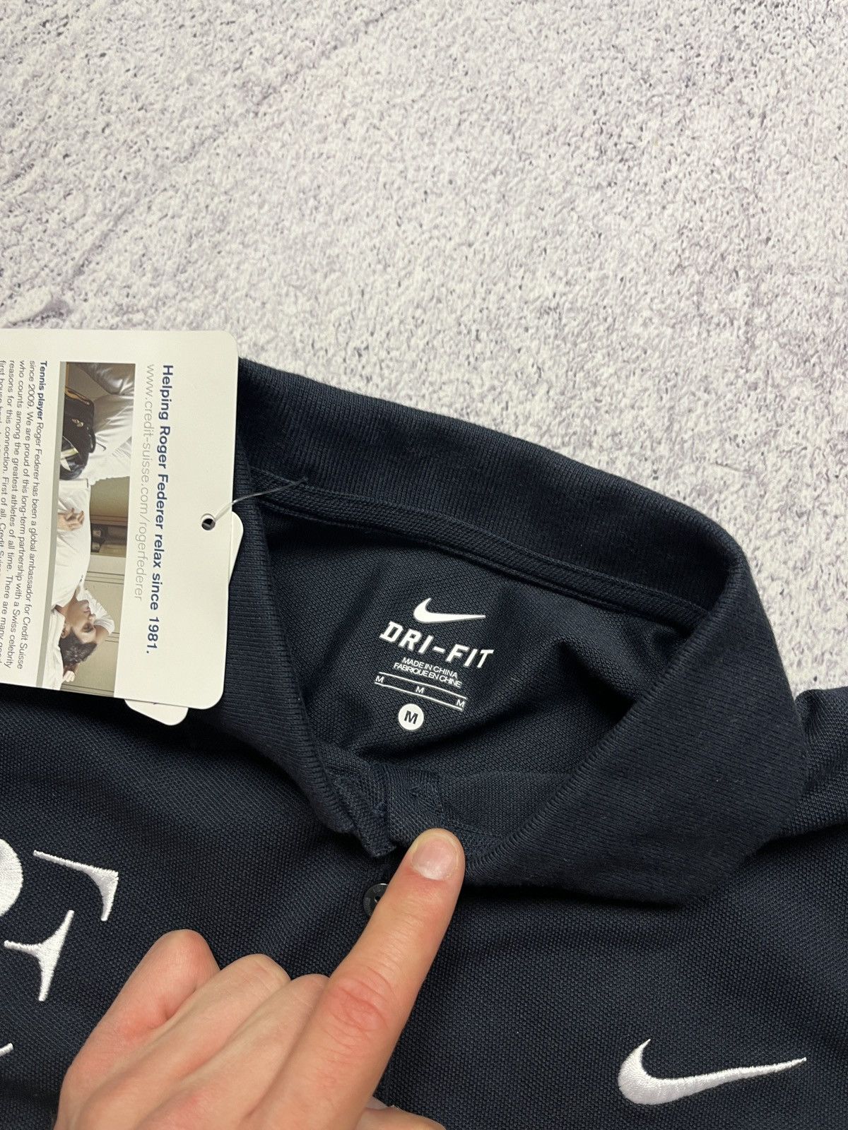 Nike × Vintage Roger Federer RF Nike Original Swiss Tennis Wmn’s Polo Shirt Size M / US 6-8 / IT 42-44 - 8 Thumbnail