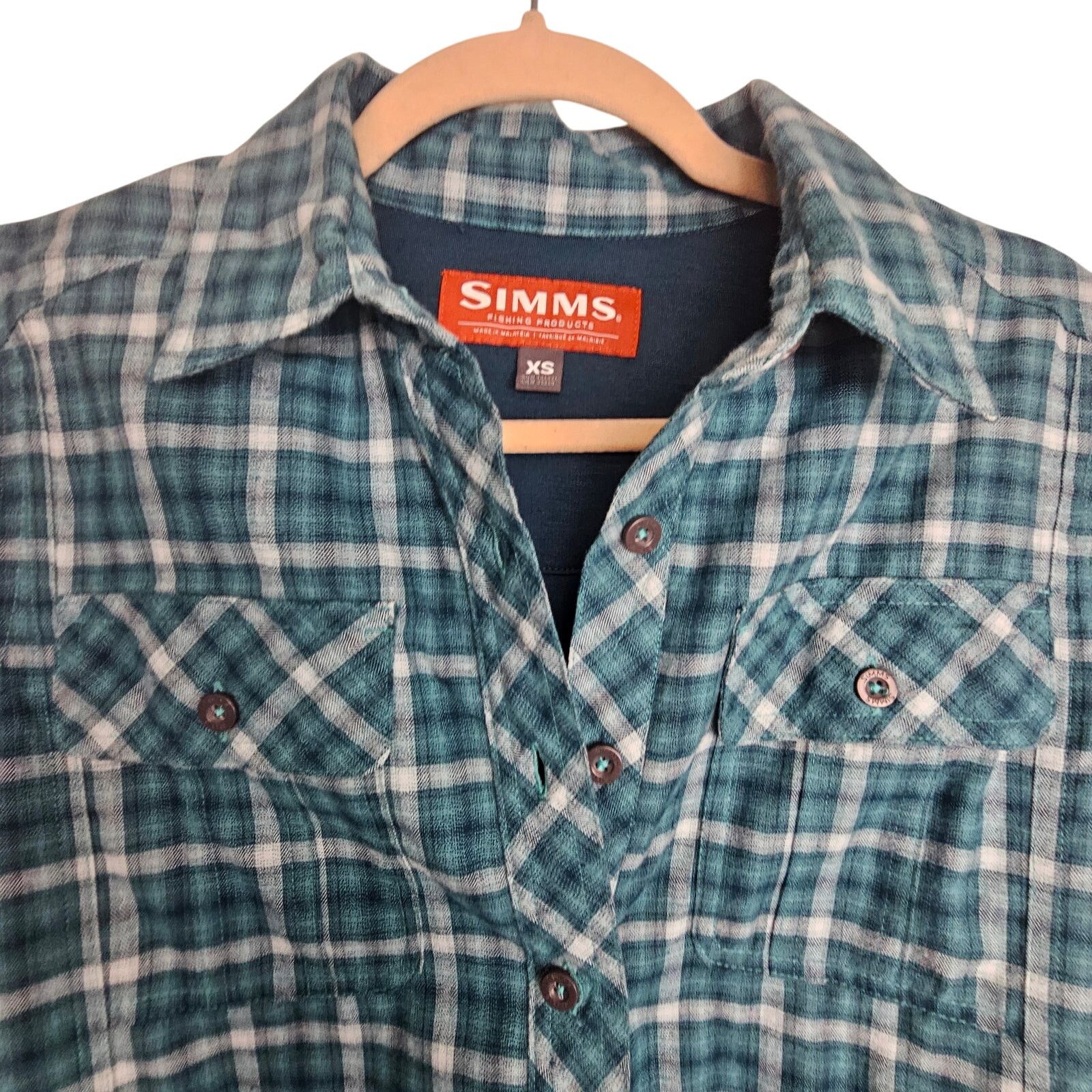 Simms Simms Womens Flannel Shirt Fishing Gorpcore XS Plaid Outdoor Size US XS / EU 42 / 0 - 2 Thumbnail