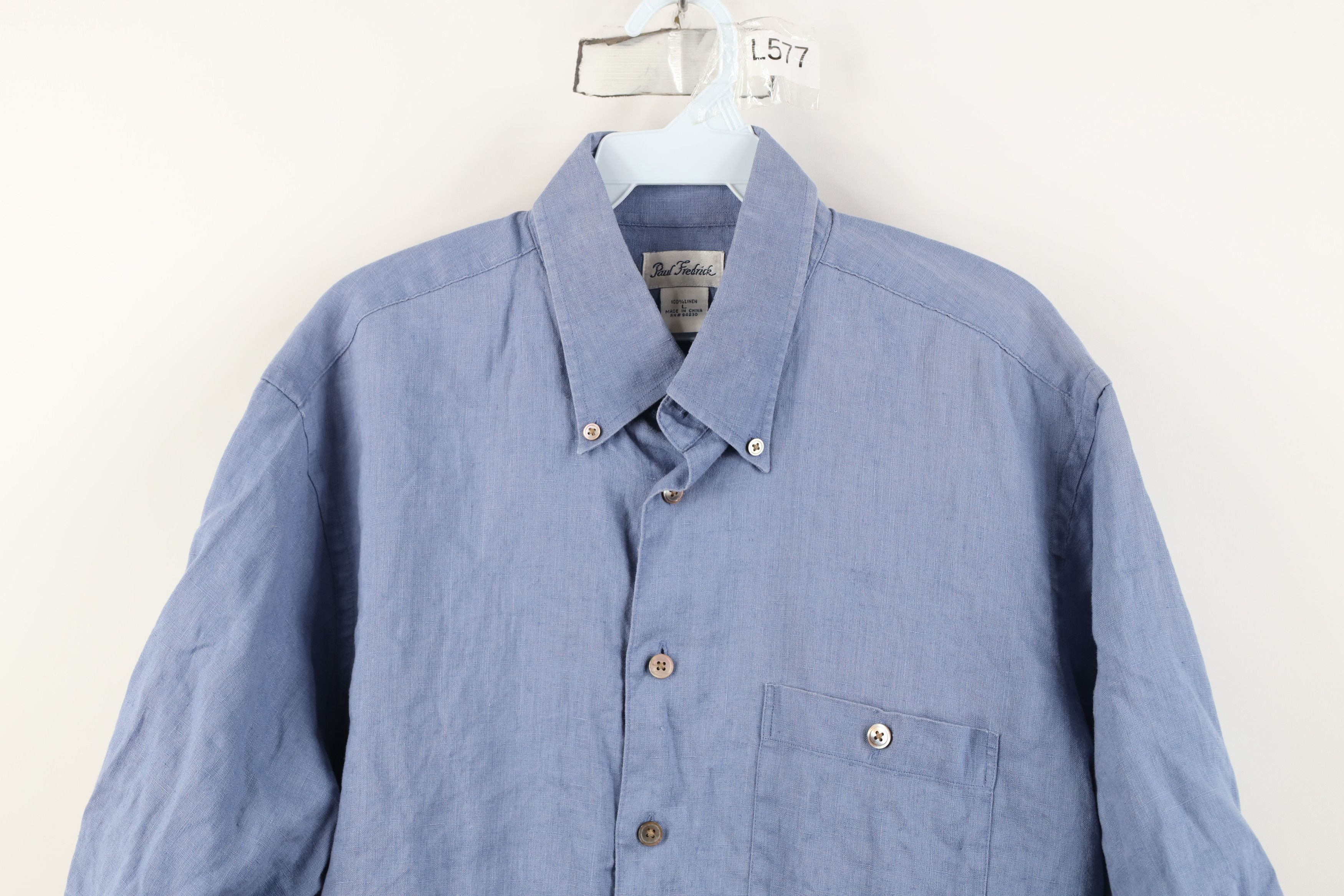 Paul Fredrick Paul Fredrick Linen Short Sleeve Collared Button Down Shirt Size US L / EU 52-54 / 3 - 2 Thumbnail