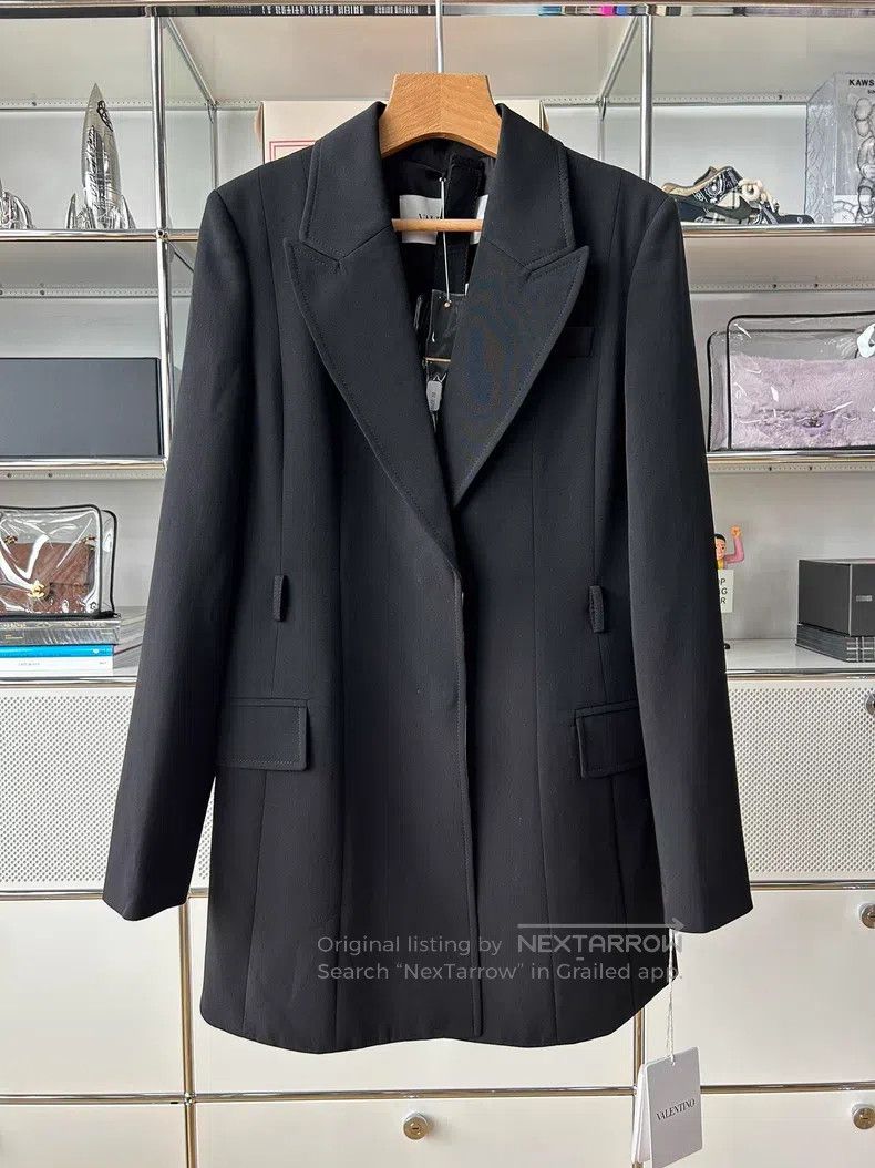 Valentino Valentino Black wool blazer Size S / US 4 / IT 40 - 2 Thumbnail
