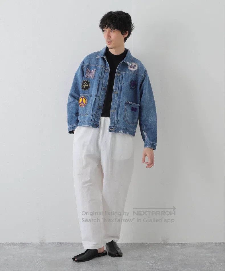 Needles Needles Embroidered denim jacket Size US L / EU 52-54 / 3 - 6 Thumbnail