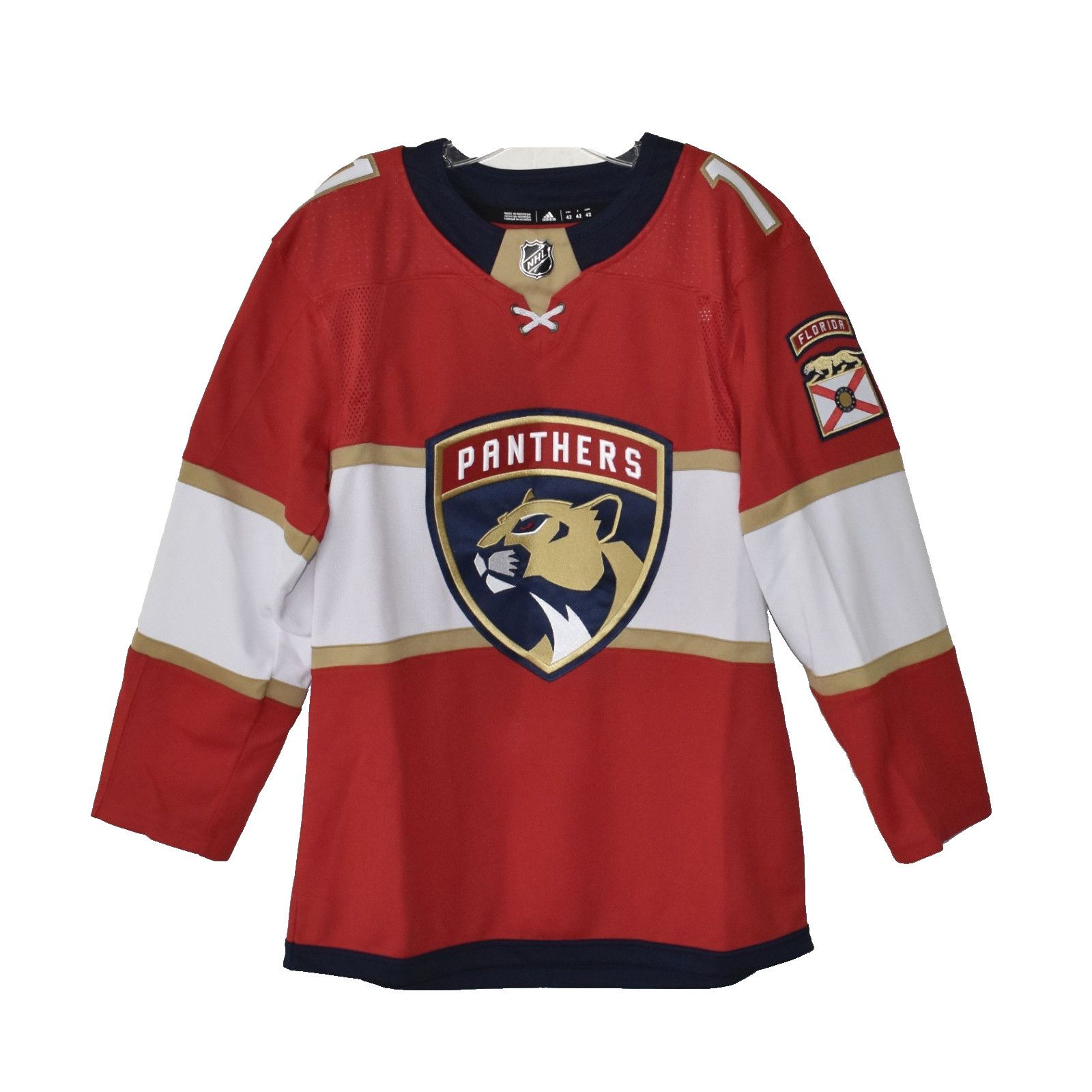 Adidas NWT ADIDAS FLORIDA PANTHERS Huberdeau 11 Home Jersey 42 $230 Size US L / EU 52-54 / 3 - 1 Thumbnail