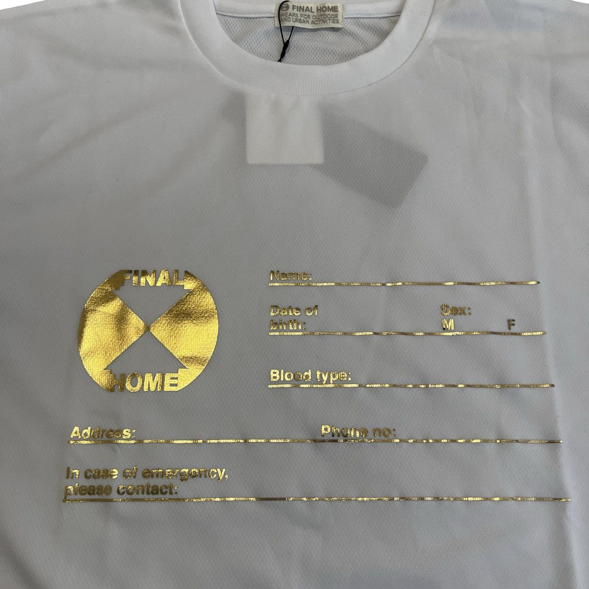 Final Home FINAL HOME GOLD PRINT MESH T-SHIRT WHITE Size US M / EU 48-50 / 2 - 3 Thumbnail