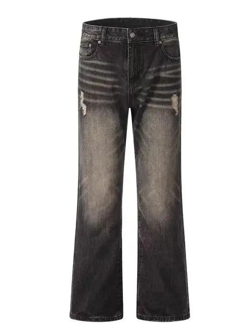 Jean Aged washed baggy micro flare jeans Size US 34 / EU 50 - 5 Thumbnail