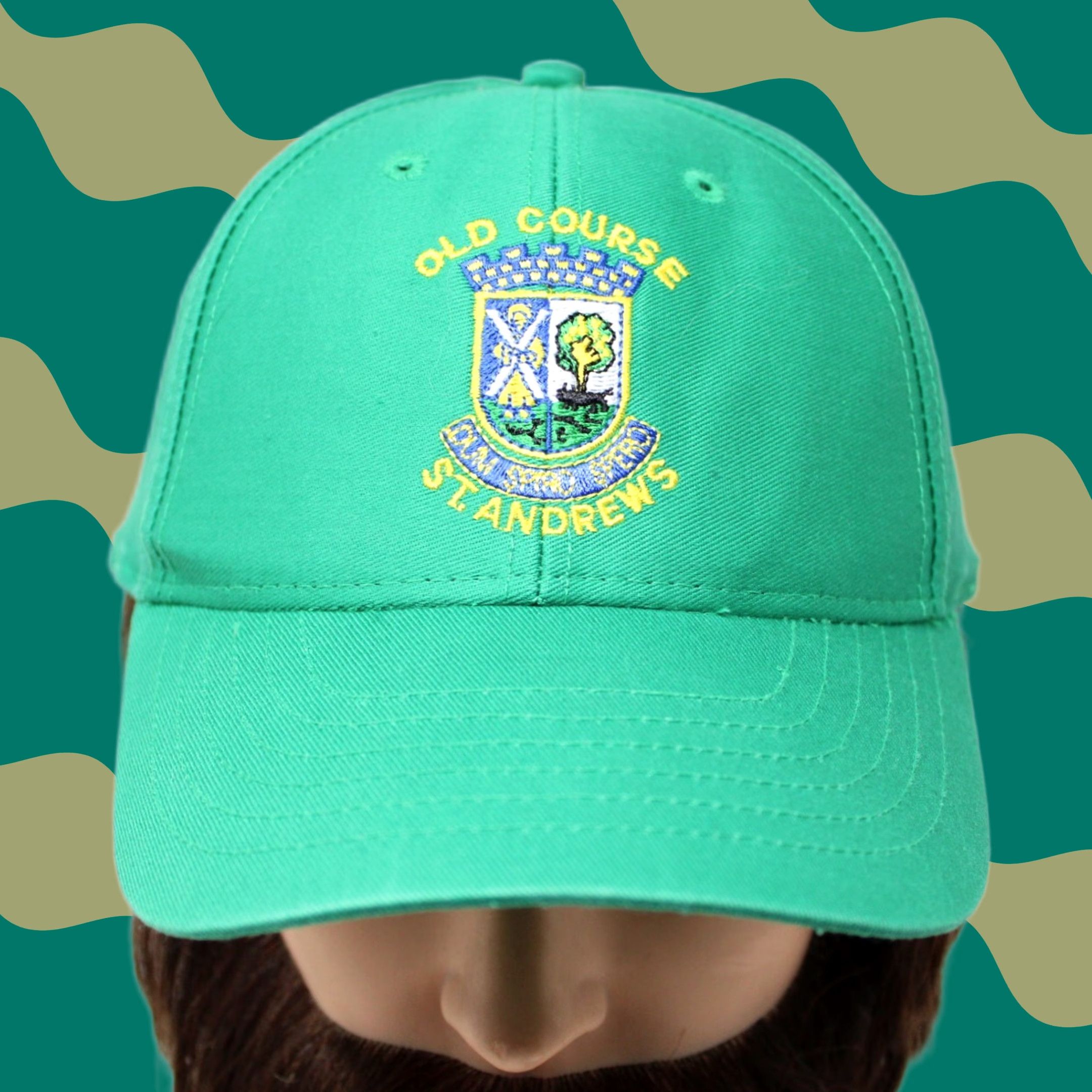 Vintage Insignia St. Andrews Old Course Hat Mens Snapback Green Cotton Cap Size ONE SIZE - 1 Thumbnail