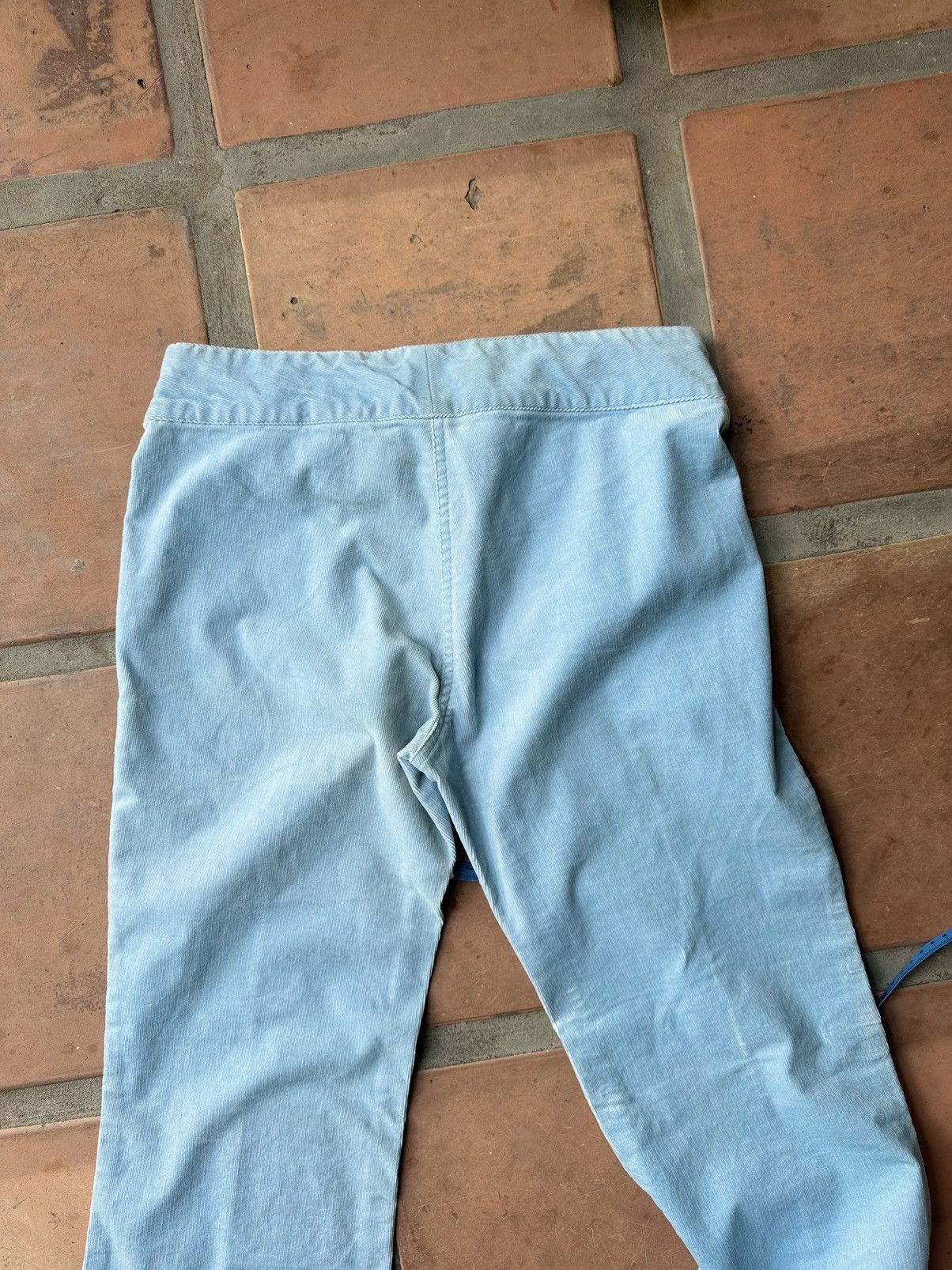 Other Y2K Light Blue Bell Bottom Corduroy Pants Size 30" / US 8 / IT 44 - 5 Thumbnail